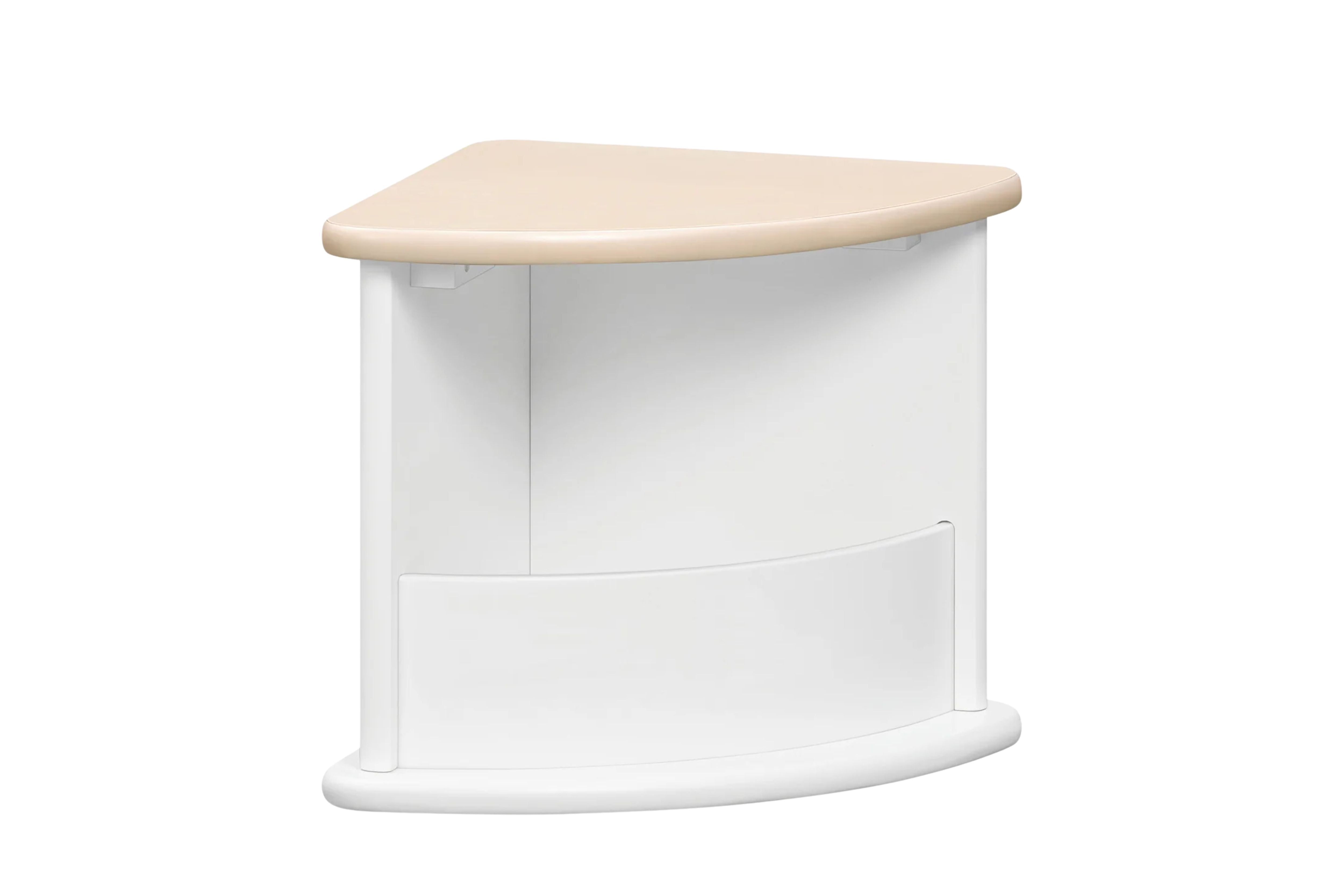 Nessa nesting children's play table and chairs set #color_white-and-washed
