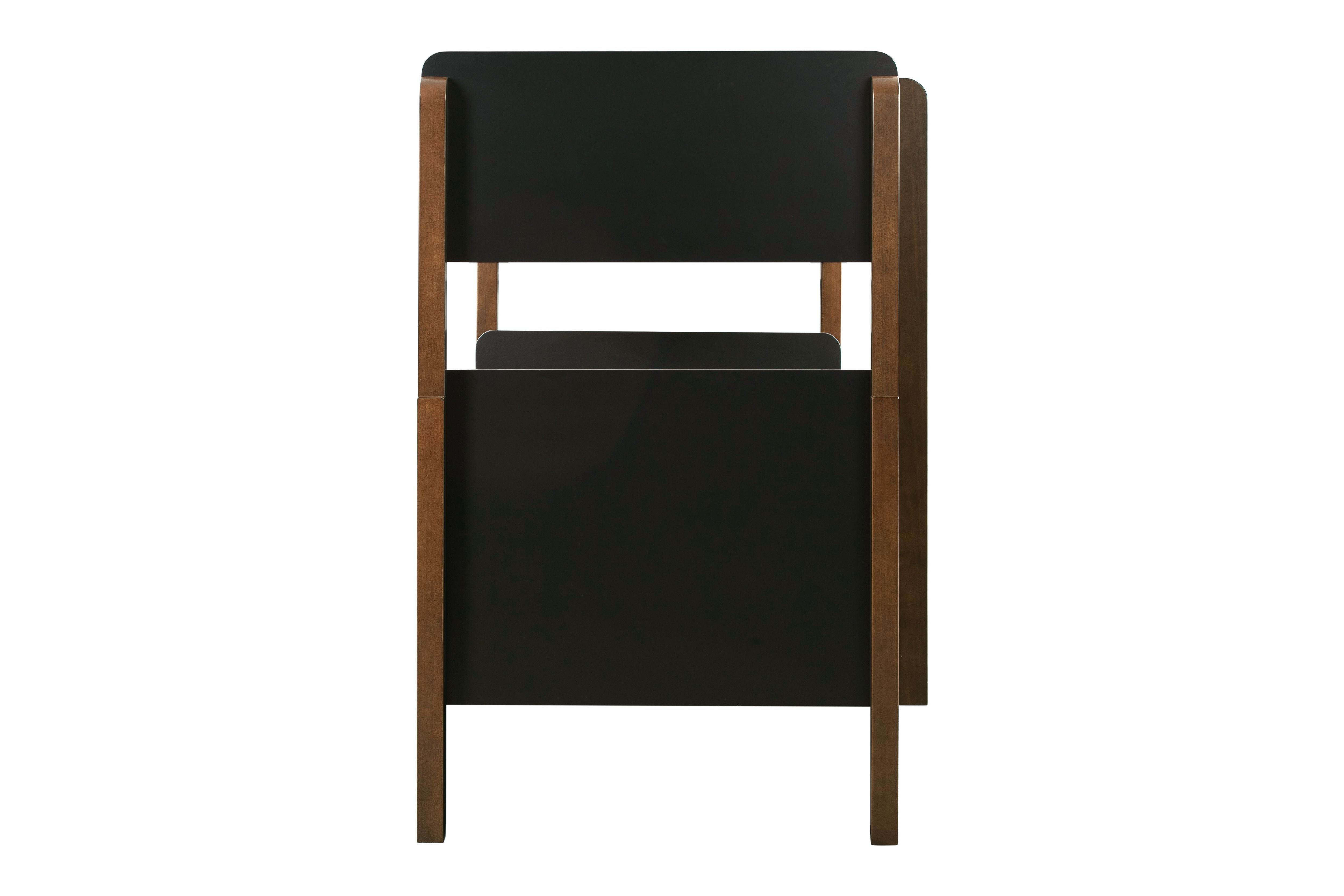 Babyletto TipToe Convertible Bunk Bed #color_black-natural-walnut