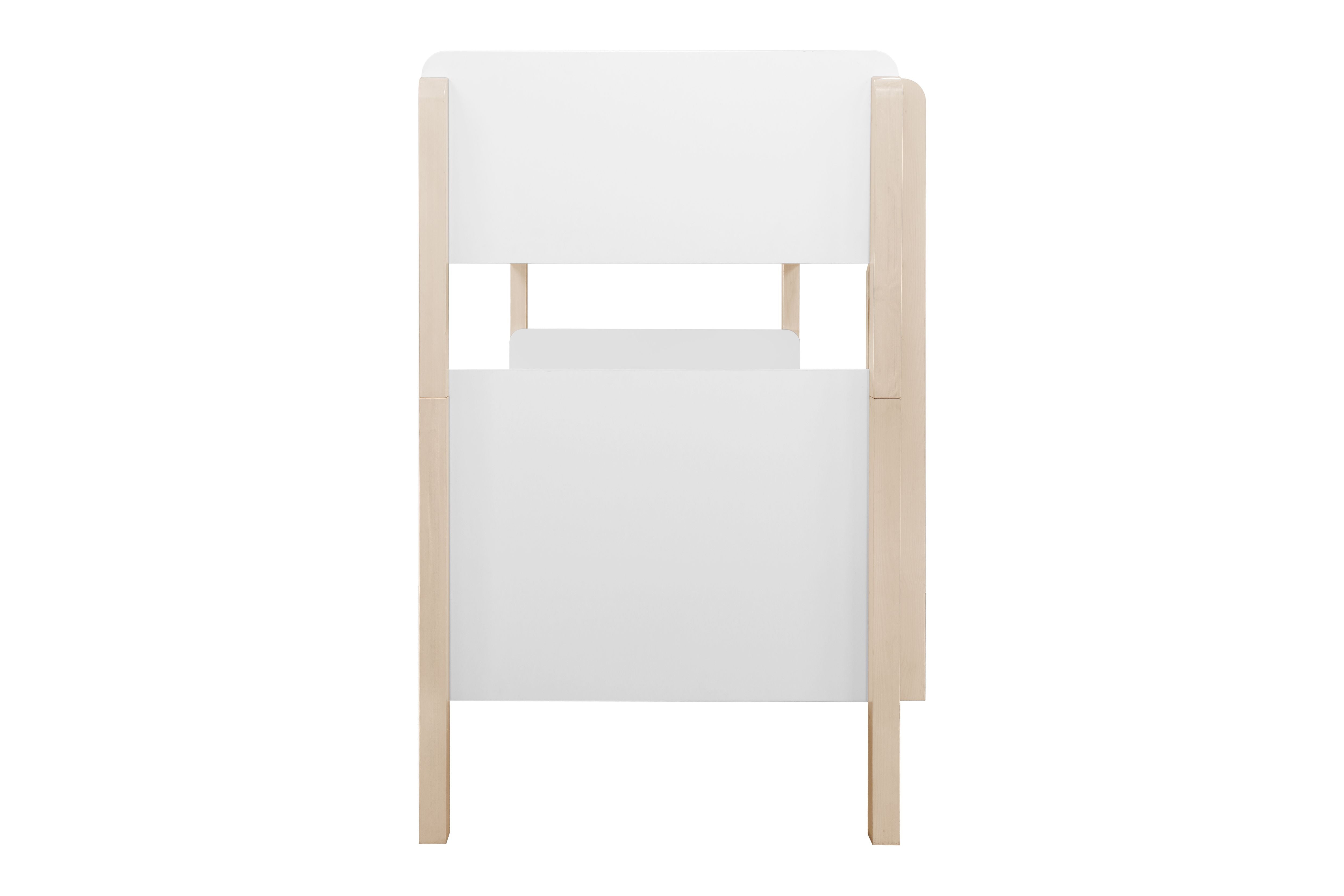 Babyletto TipToe Convertible Bunk Bed #color_white-and-washed