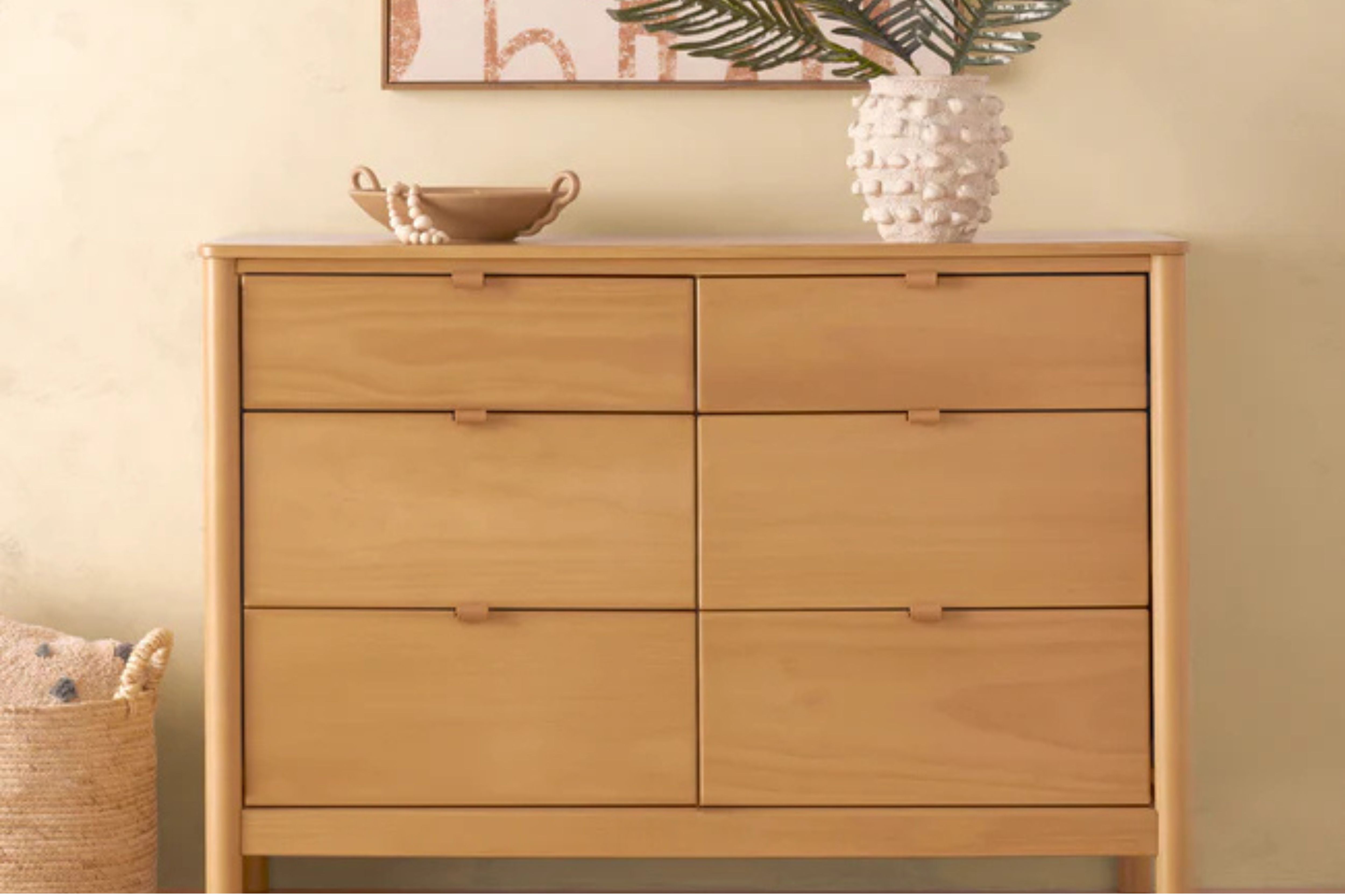 Babyletto Bondi 6-Drawer Assembled Dresser #color_honey