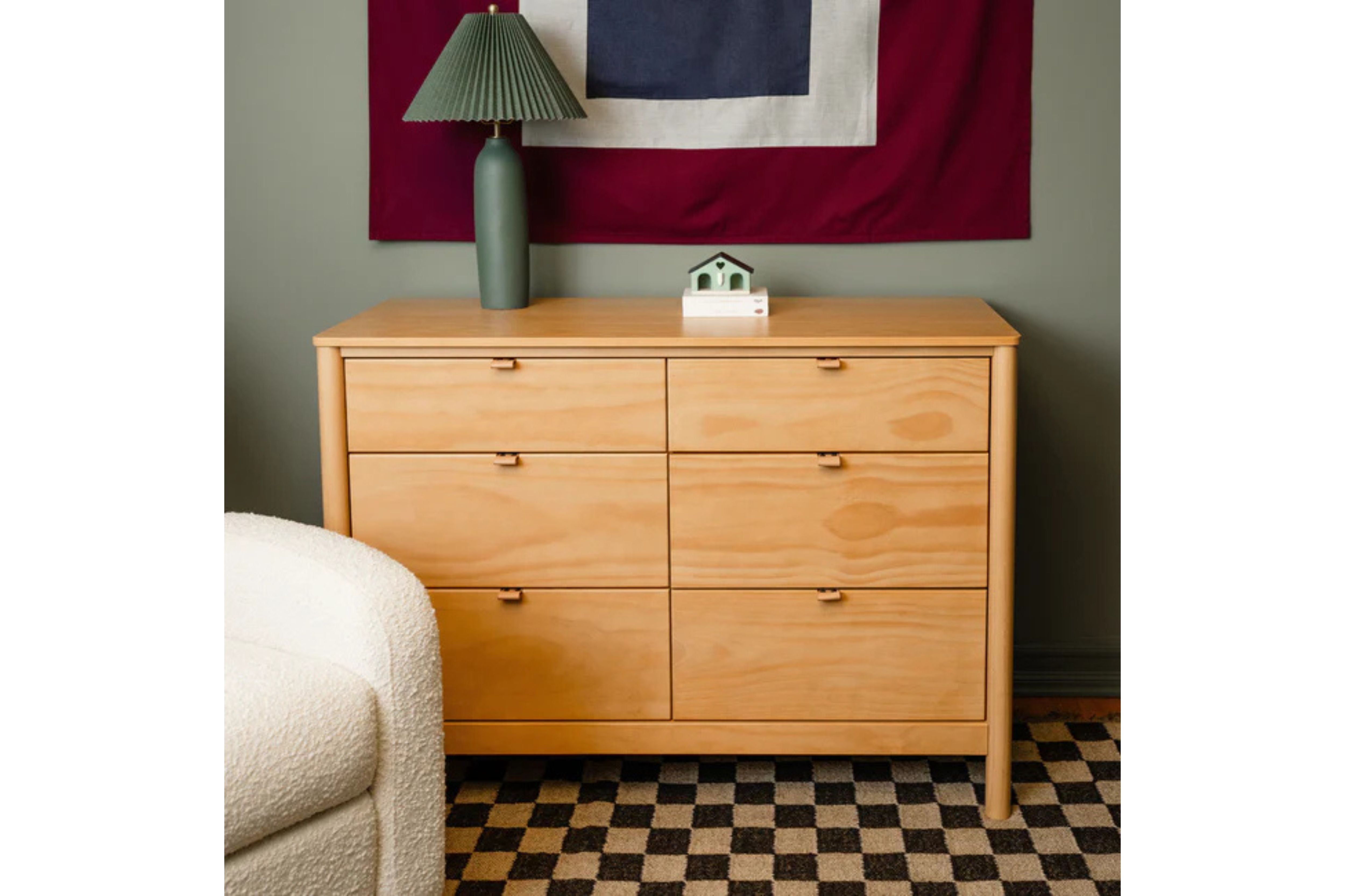 Babyletto Bondi 6-Drawer Assembled Dresser #color_honey