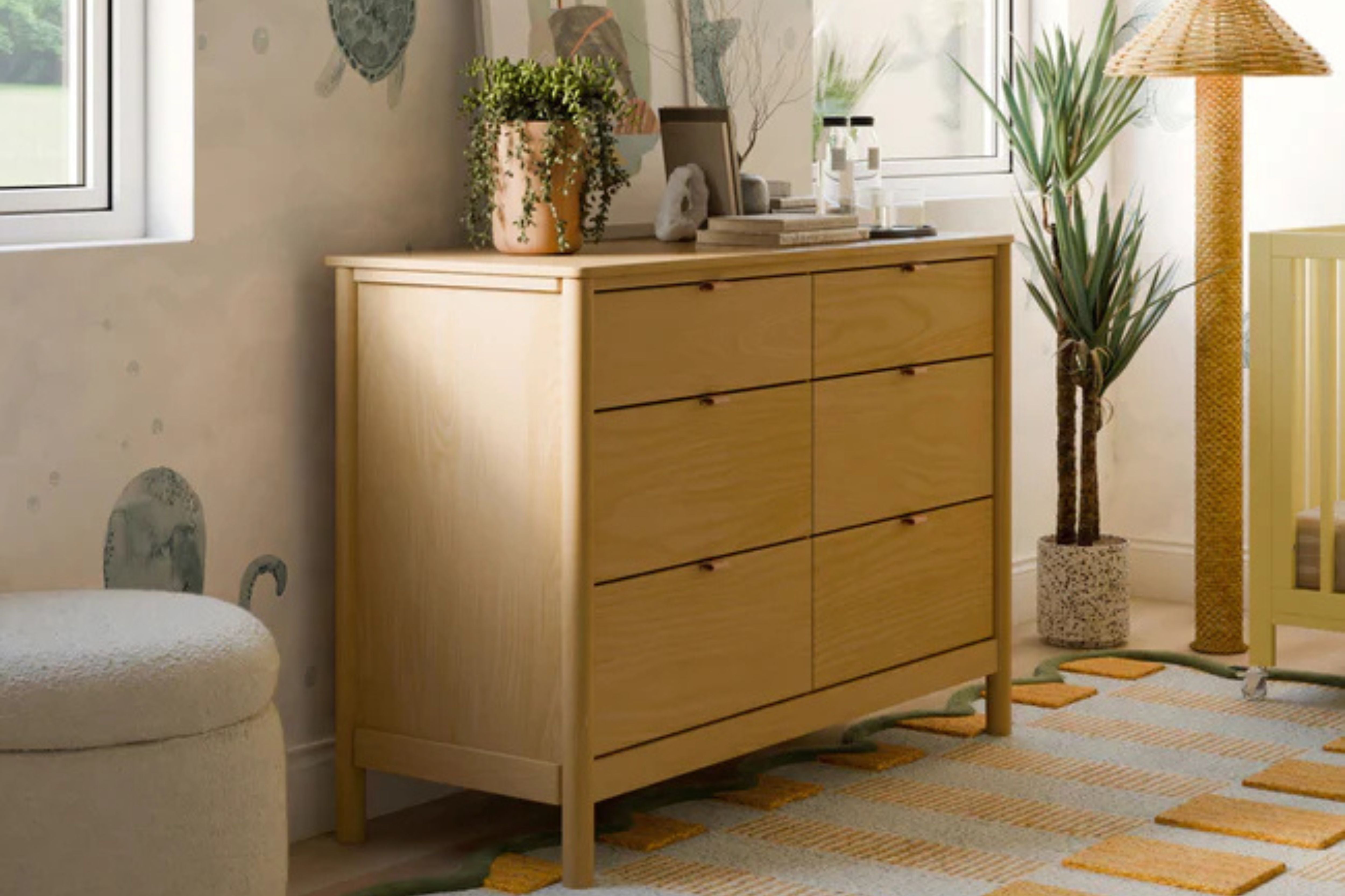 Babyletto Bondi 6-Drawer Assembled Dresser #color_honey