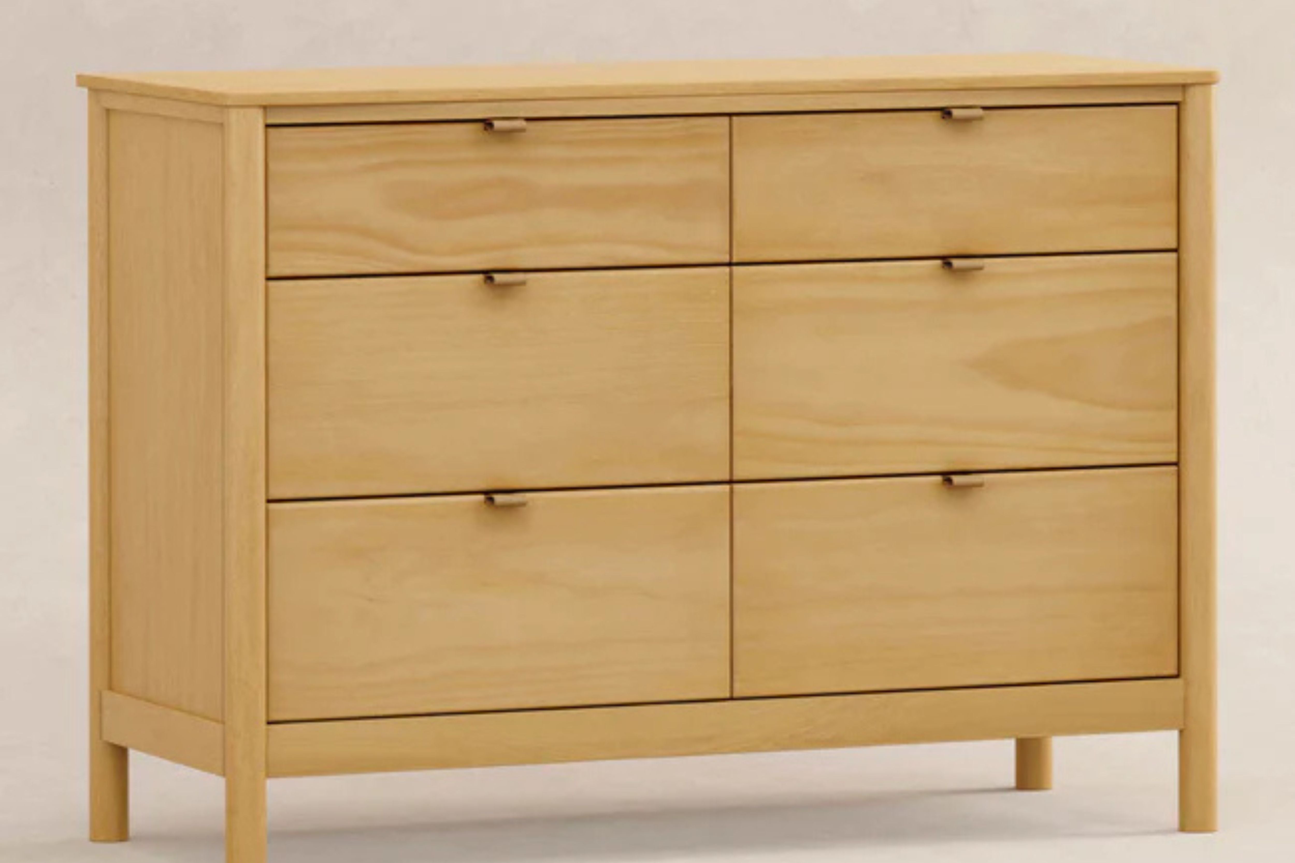 Babyletto Bondi 6-Drawer Assembled Dresser #color_honey