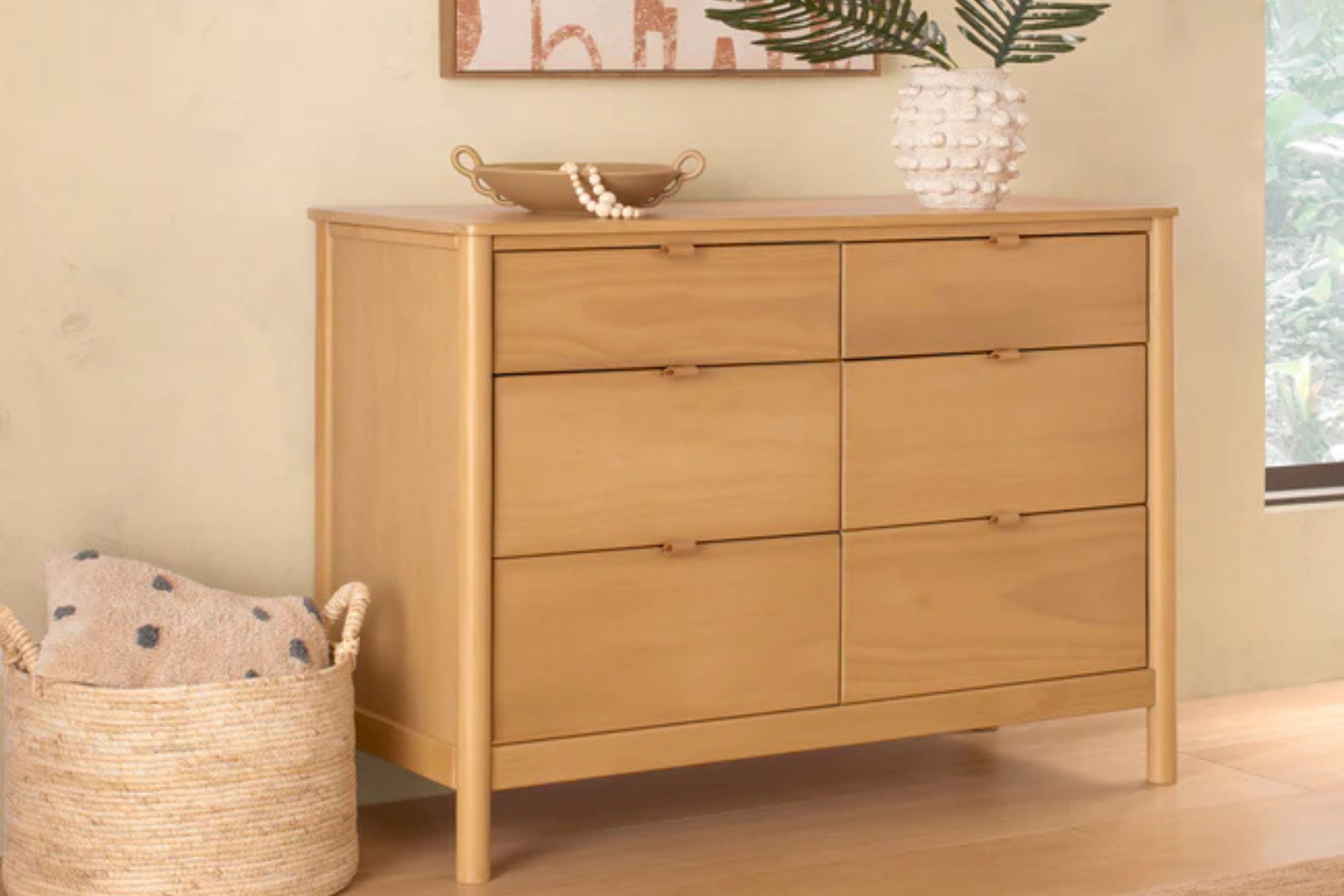 Babyletto Bondi 6-Drawer Assembled Dresser #color_honey