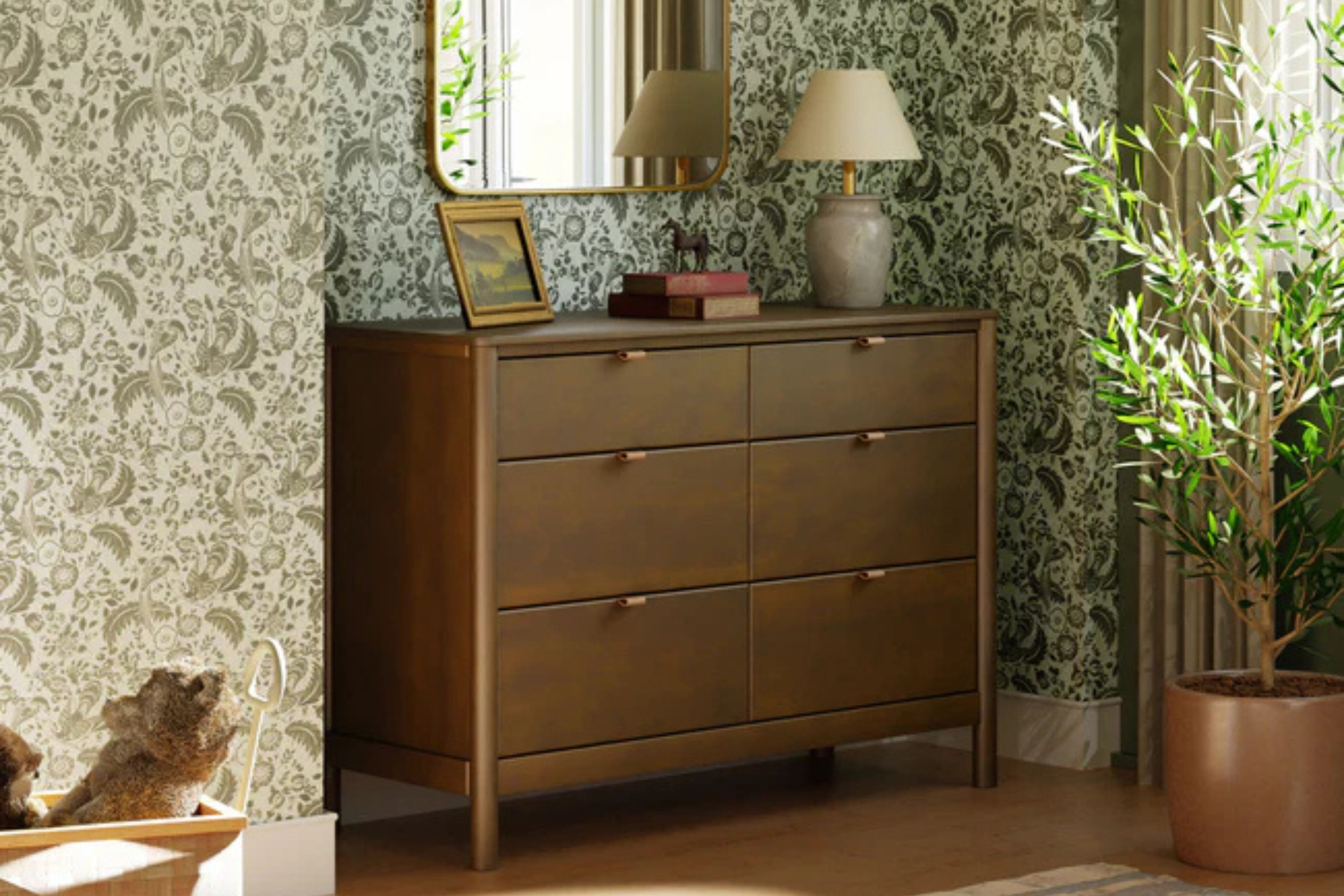 Babyletto Bondi 6-Drawer Assembled Dresser #color_walnut
