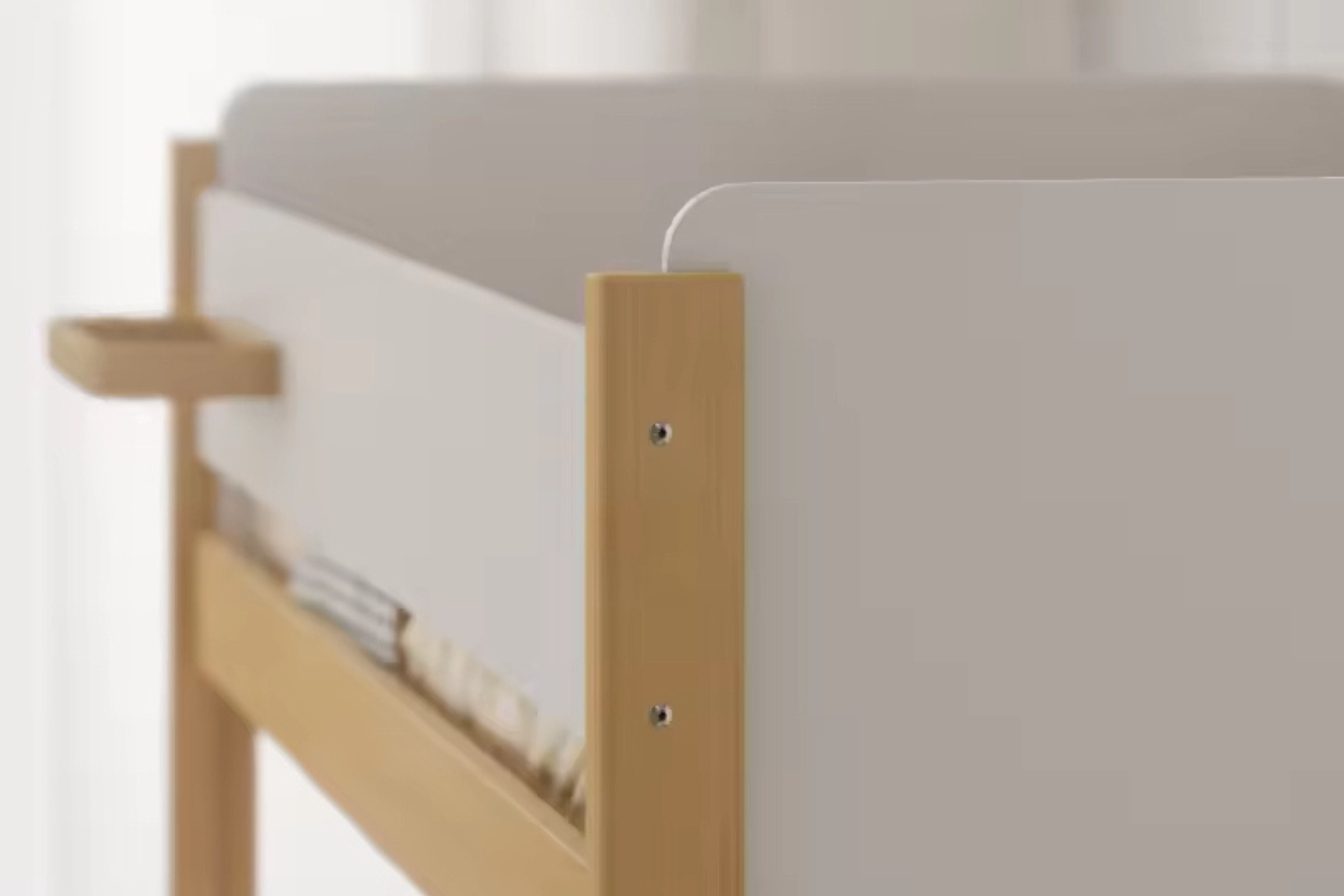 Zoom in detail of the wood of the Boori Natty King Single Loft Bed or Boori Natty King Bunk Bed configurations with either Ladder or Staircase