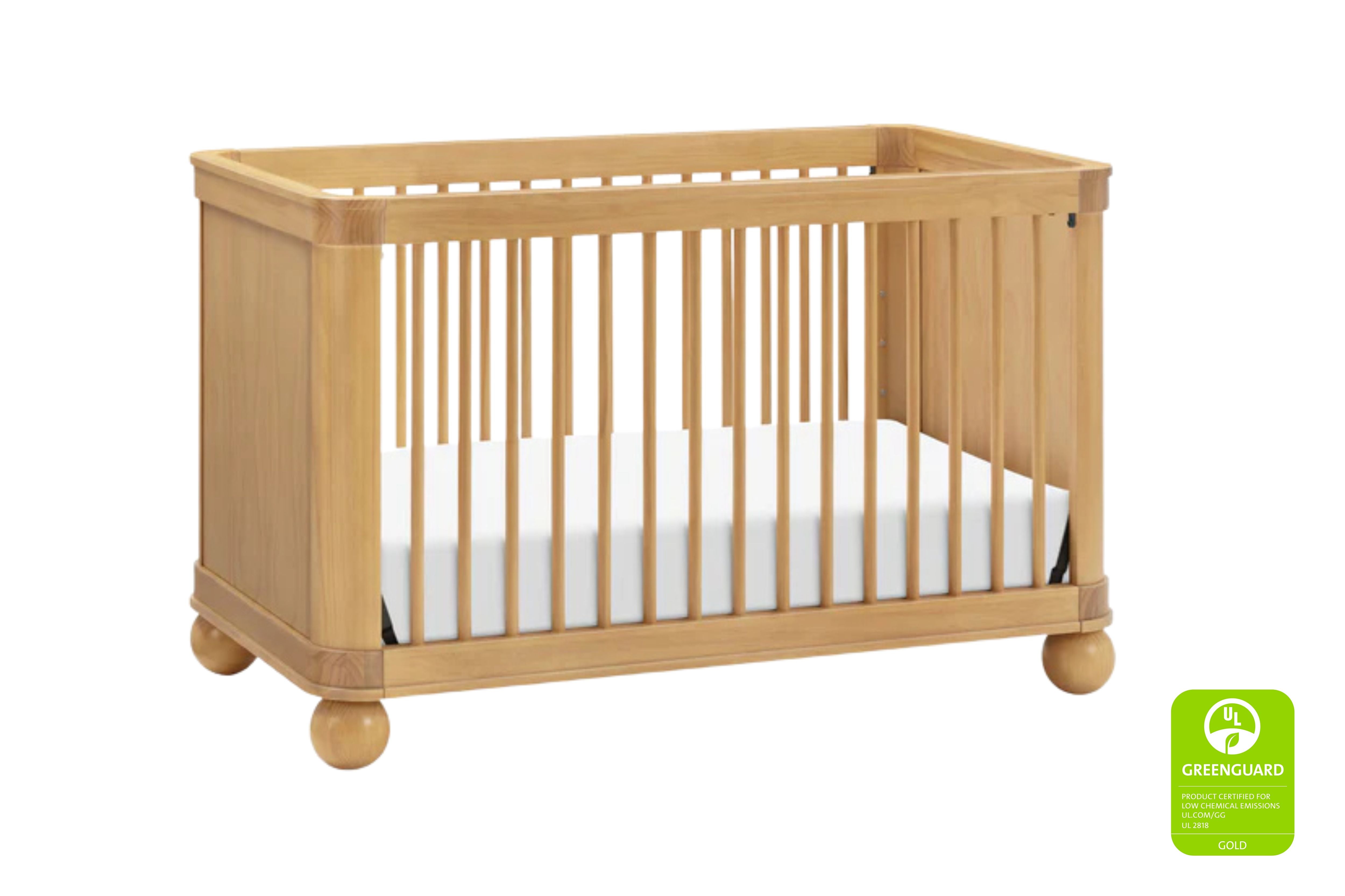 Babyletto Crosby 3-in-1 Convertible Crib #color_honey
