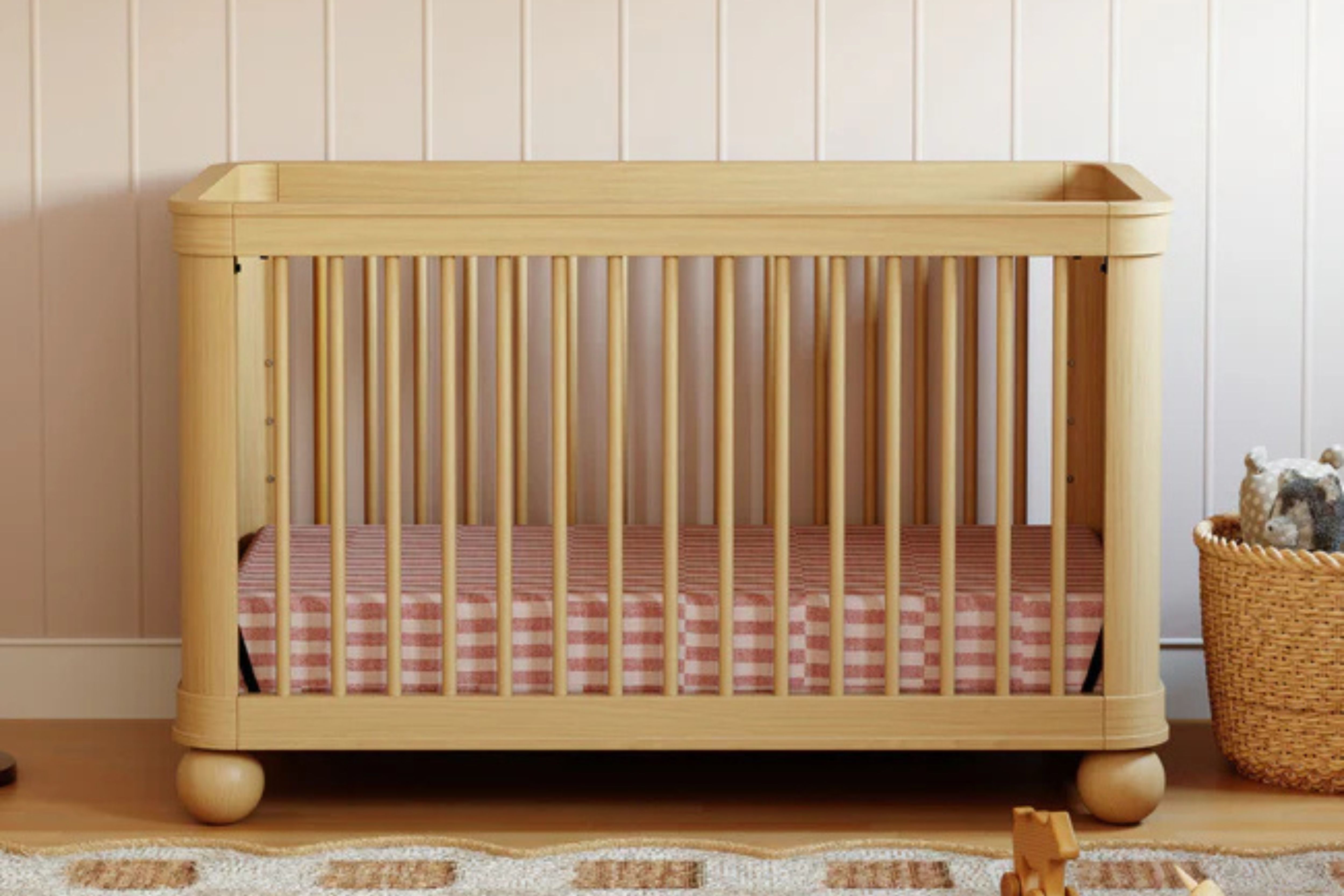 Namesake Crosby 3-in-1 Convertible Crib in Honey #color_honey