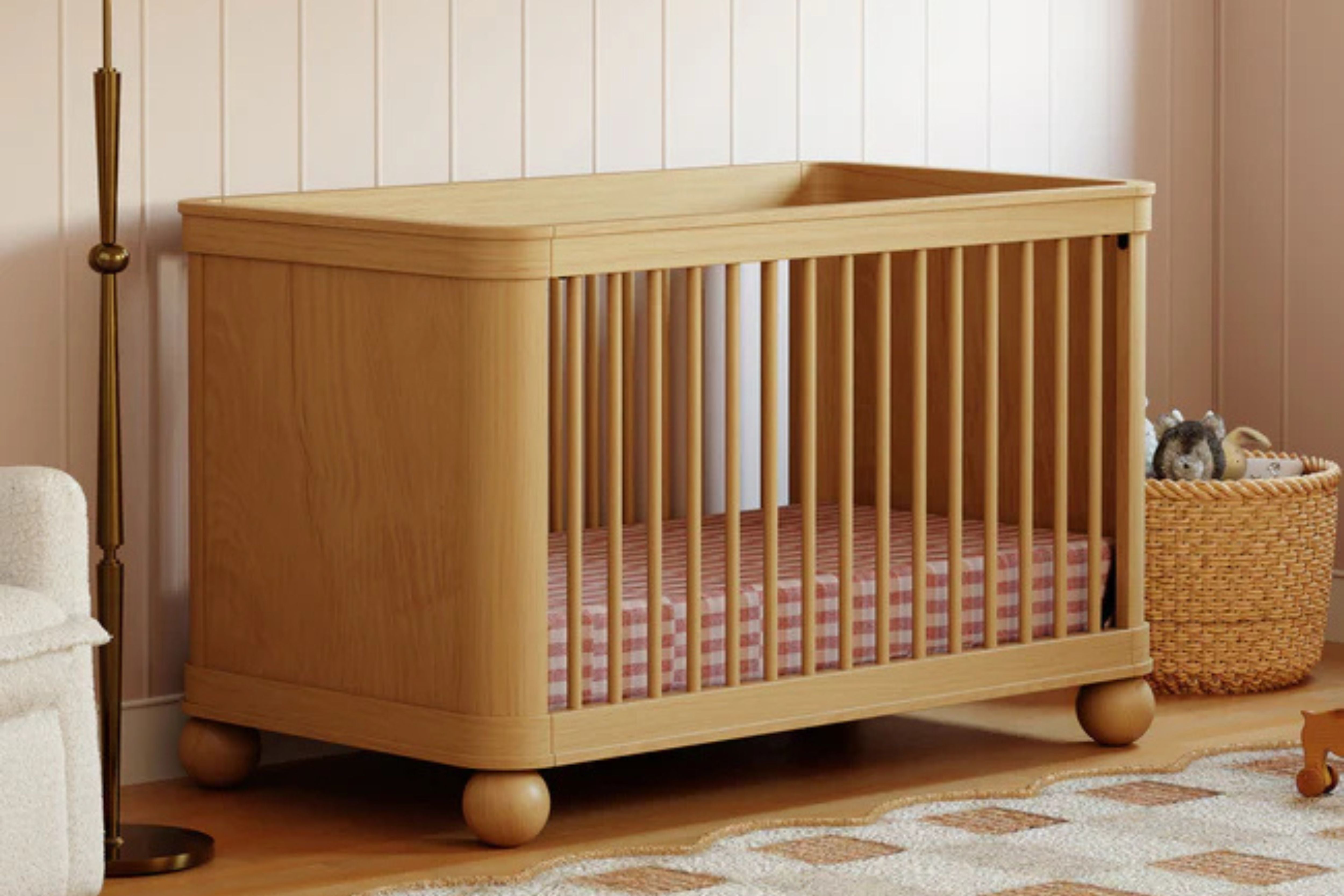 Babyletto Crosby 3-in-1 Convertible Crib #color_honey