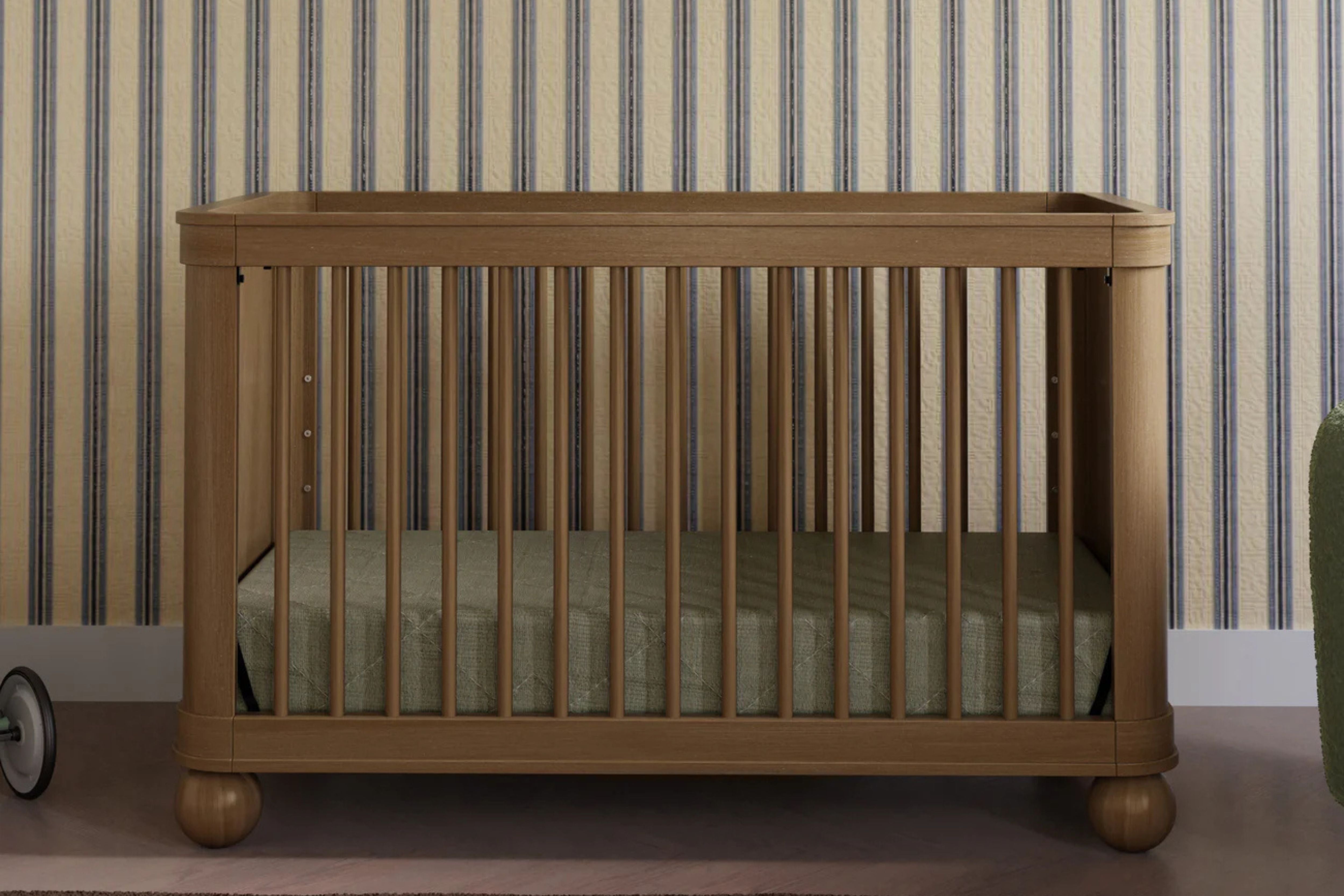 Namesake Crosby 3-in-1 Convertible Crib in Walnut #color_walnut