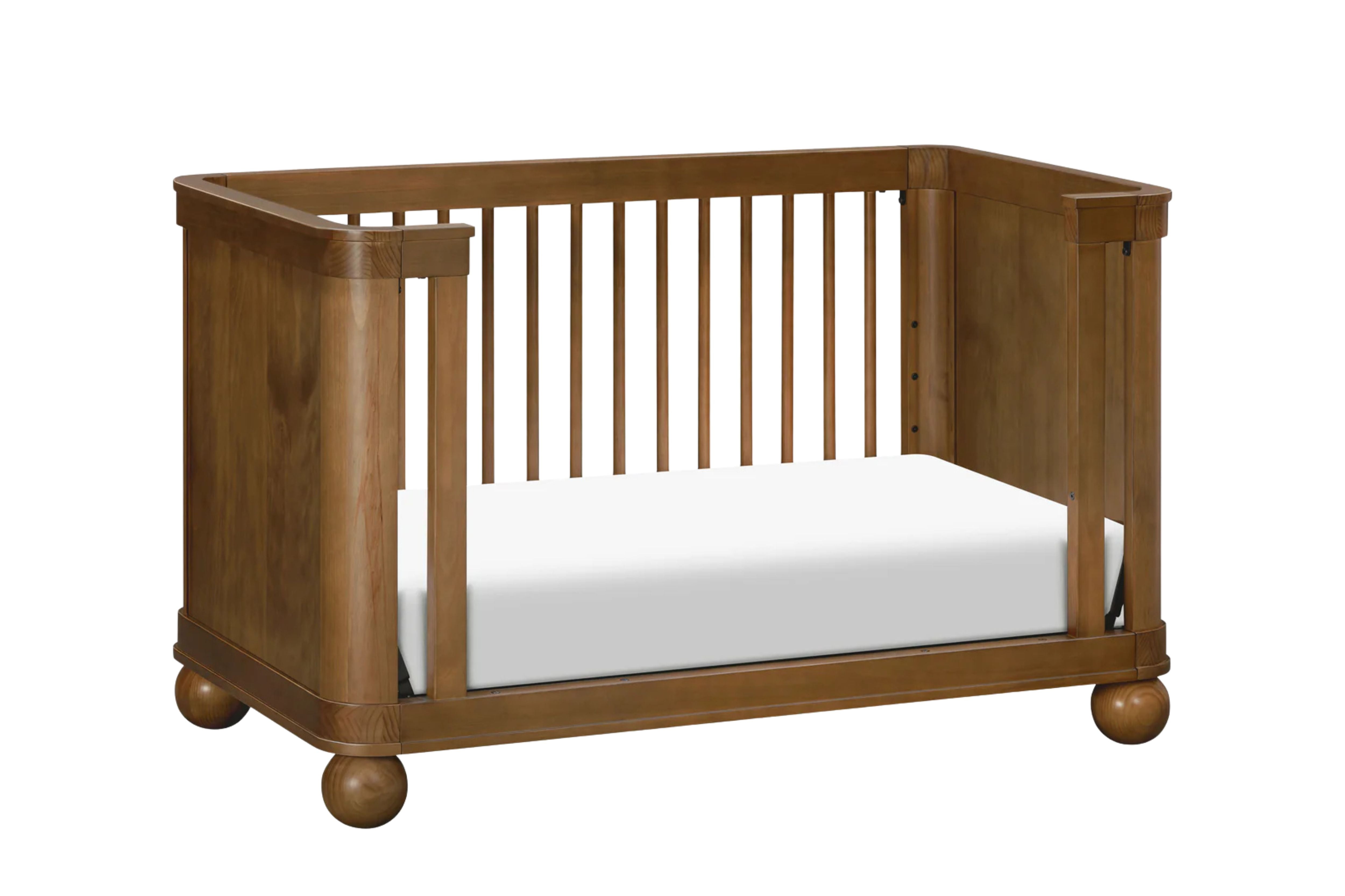 Babyletto Crosby 3-in-1 Convertible Crib in daybed configuration #color_walnut