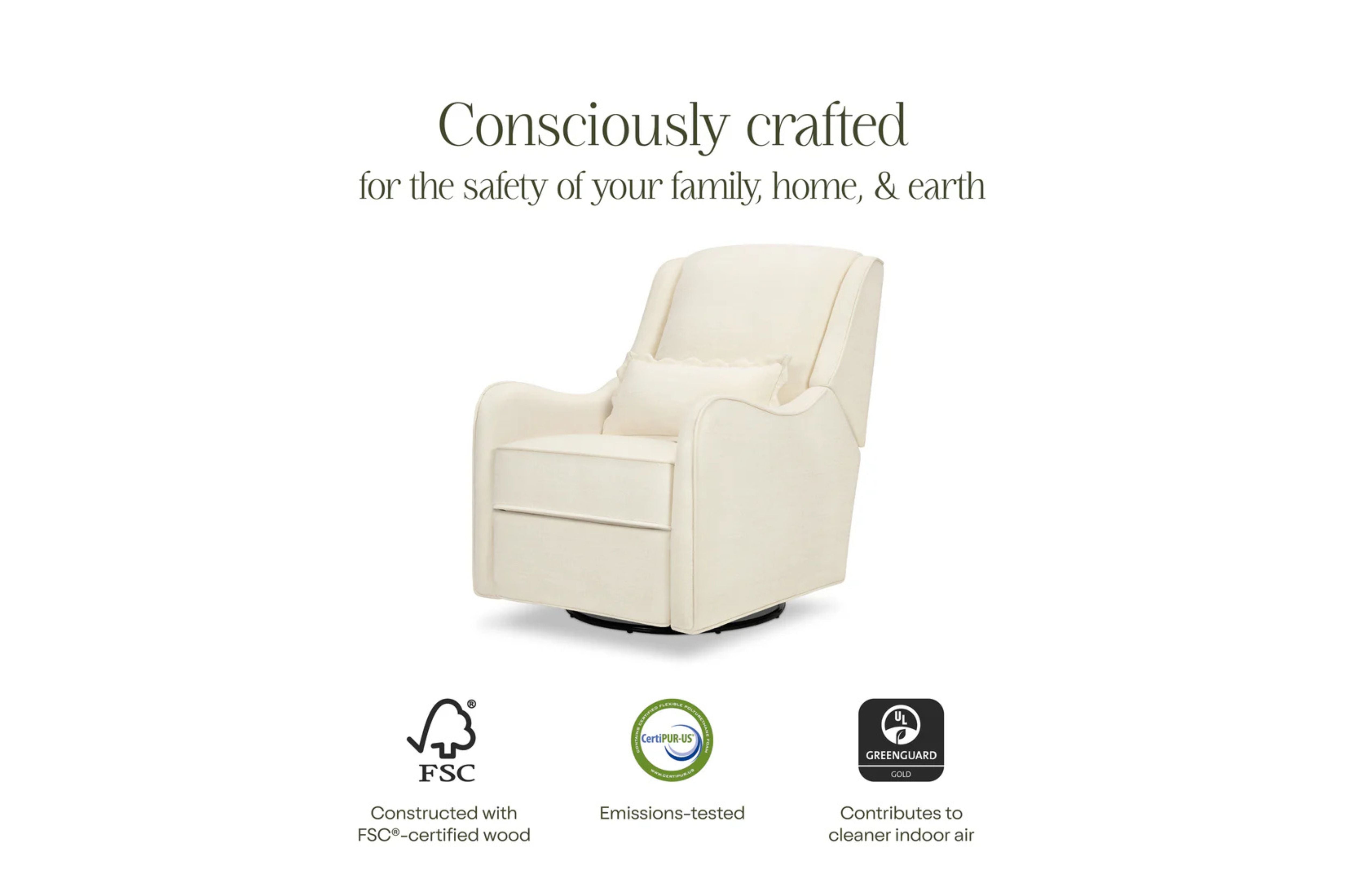 Devon Recliner and Swivel Glider Nursing Chair in Truffle #color_truffle