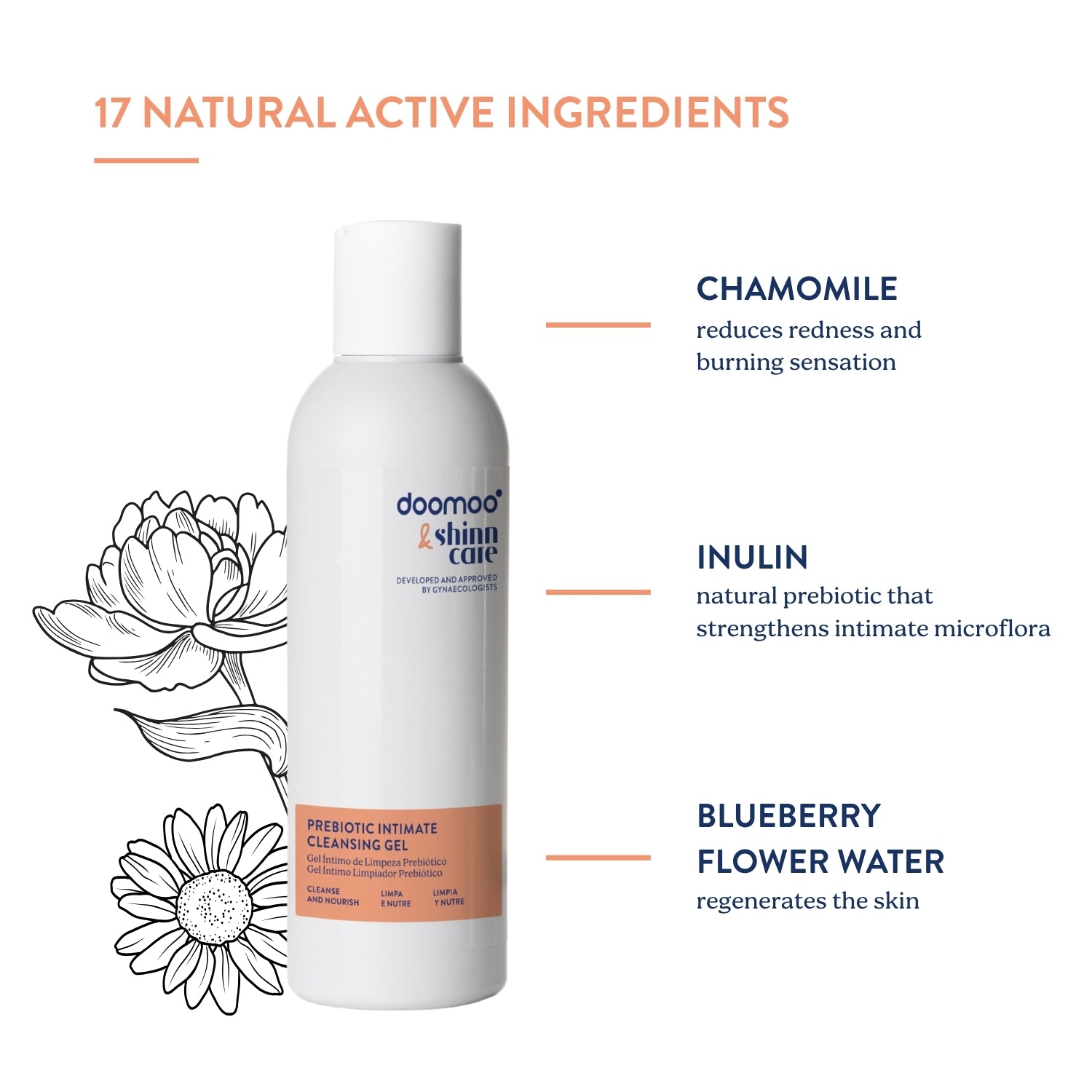 Doomoo ShinnCare Prebiotic Intimate Cleansing Gel (200ml)