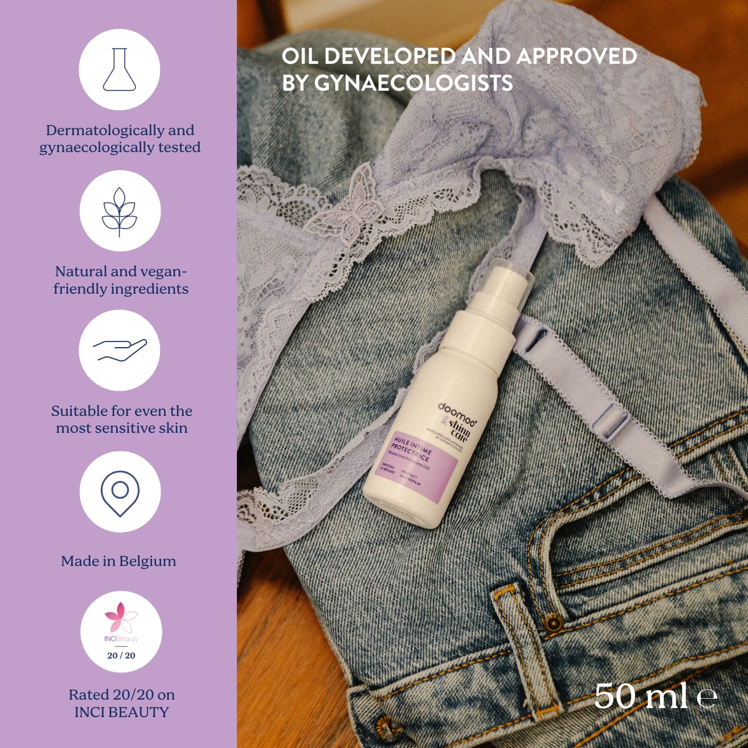 Doomoo ShinnCare Protective Intimate Oil for Pregnancy, Postpartum & Diaper Rash (50ml)