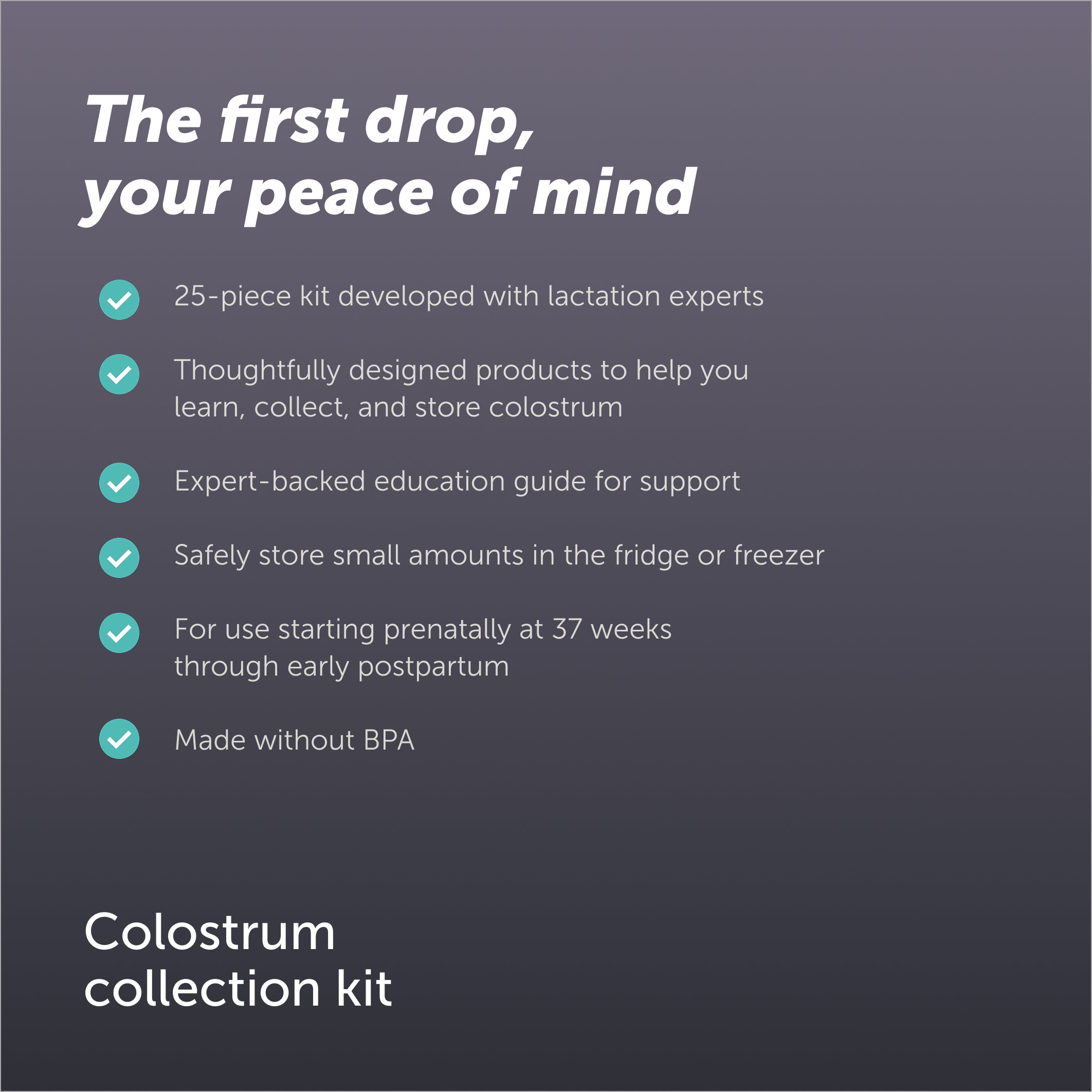 Elvie Willow Colostrum Collection Kit