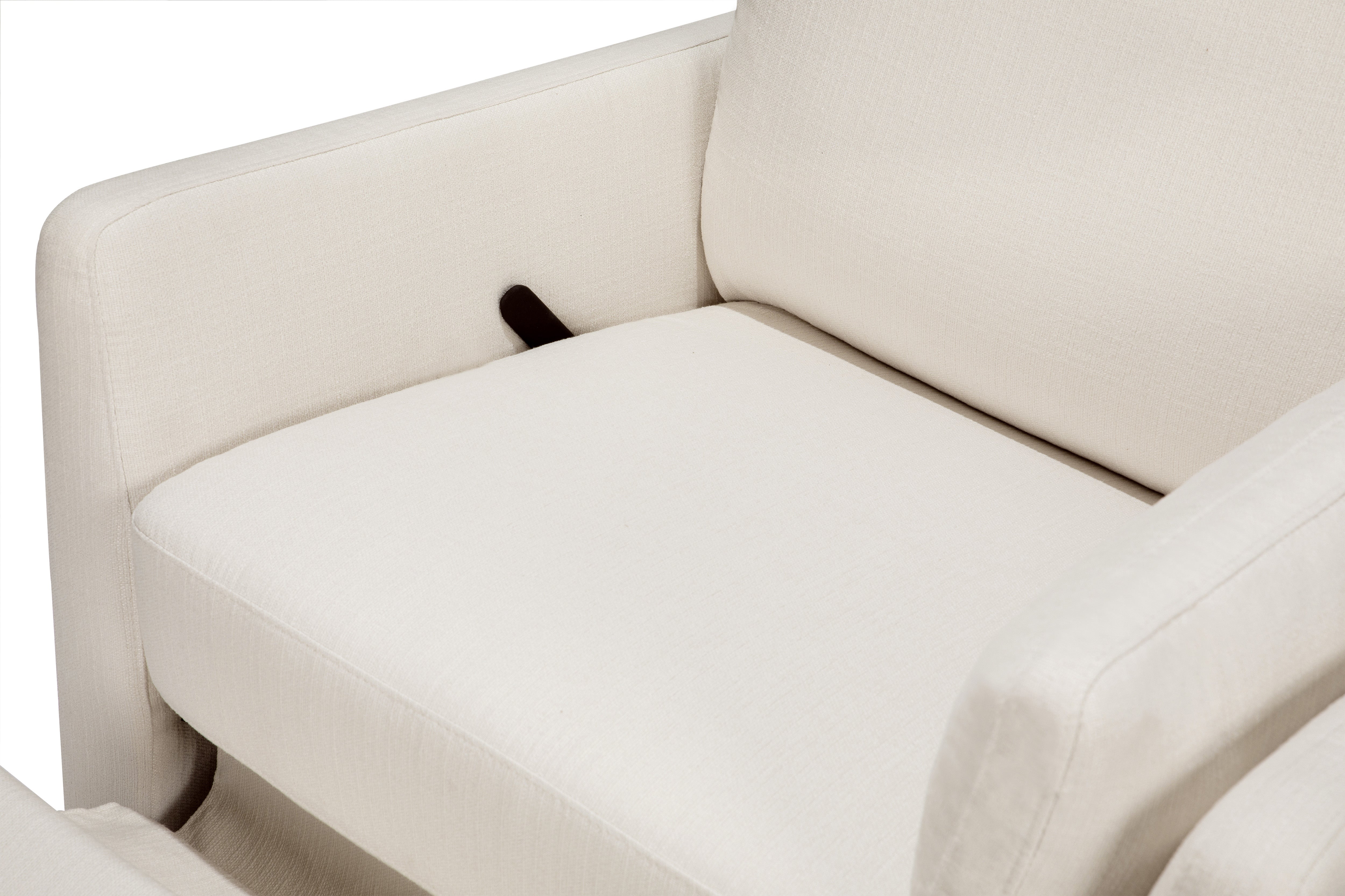 DaVinci Ethan Recliner and Swivel Glider in Eco-Performance Fabric (Cream)