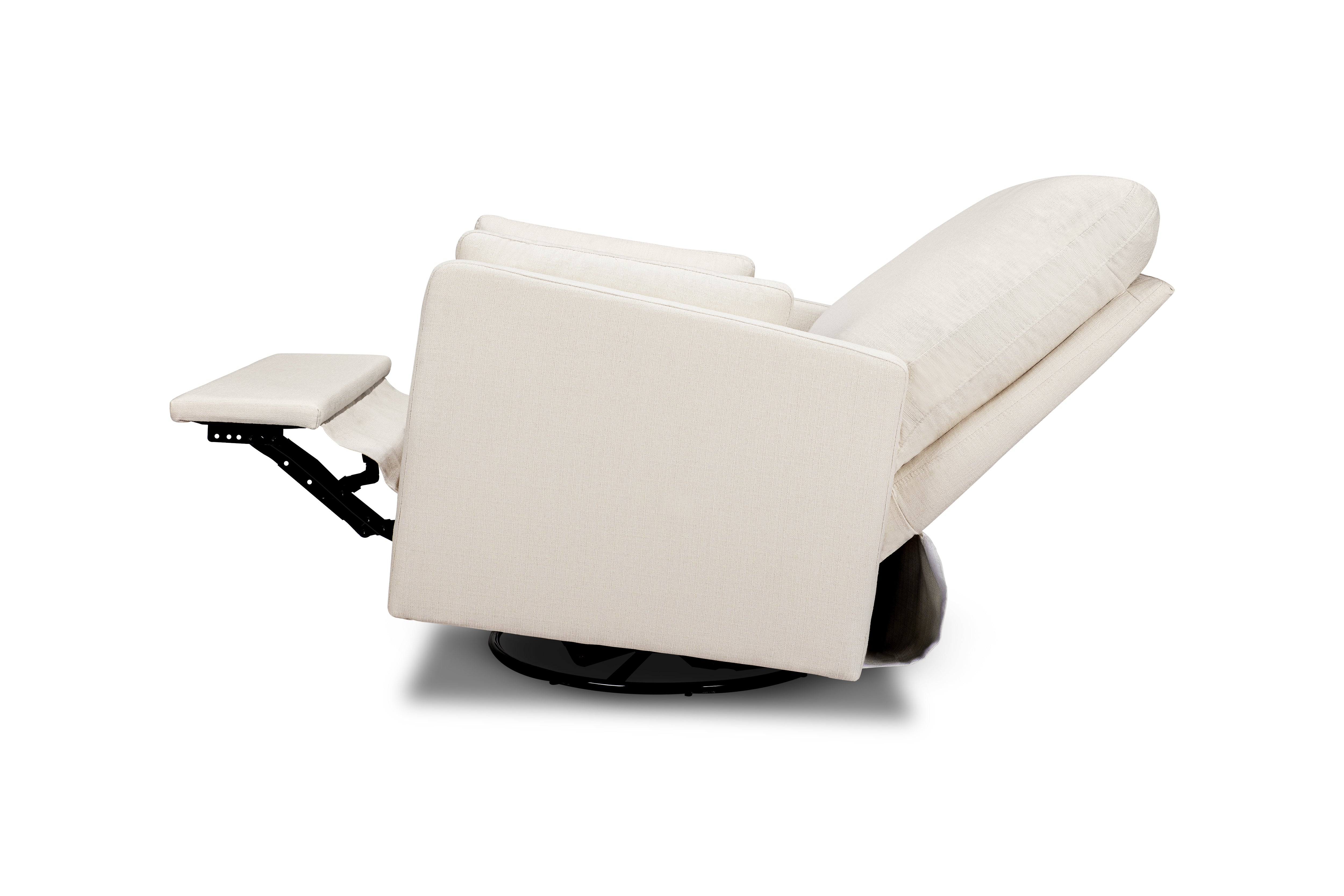 DaVinci Ethan Recliner and Swivel Glider in Eco-Performance Fabric (Cream)