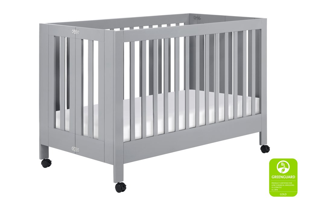 Babyletto Maki 3-in-1 Convertible Crib Grey#color_grey