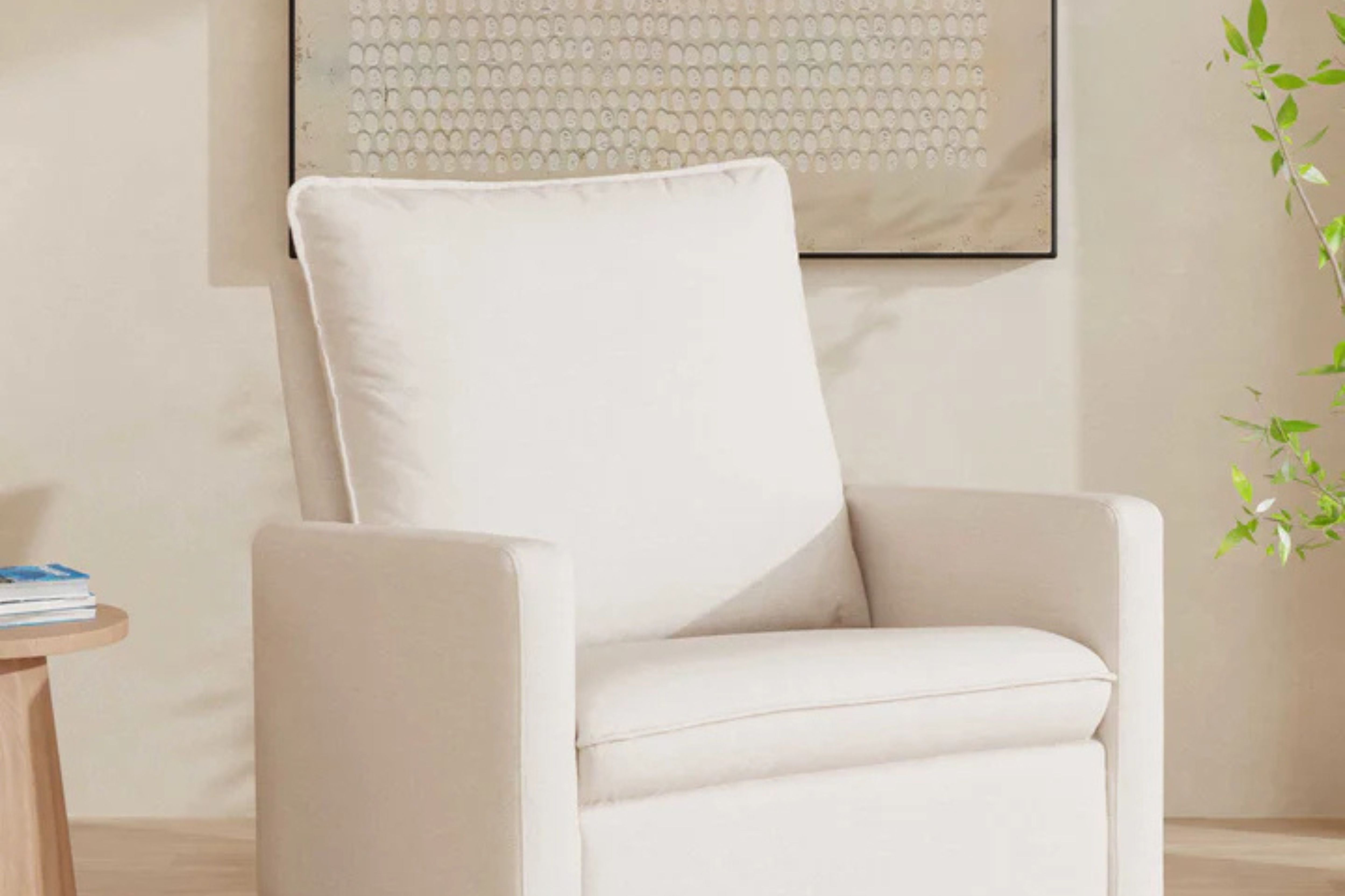 Babyletto Cali Extra-Wide Pillowback Chair in Eco-Performance