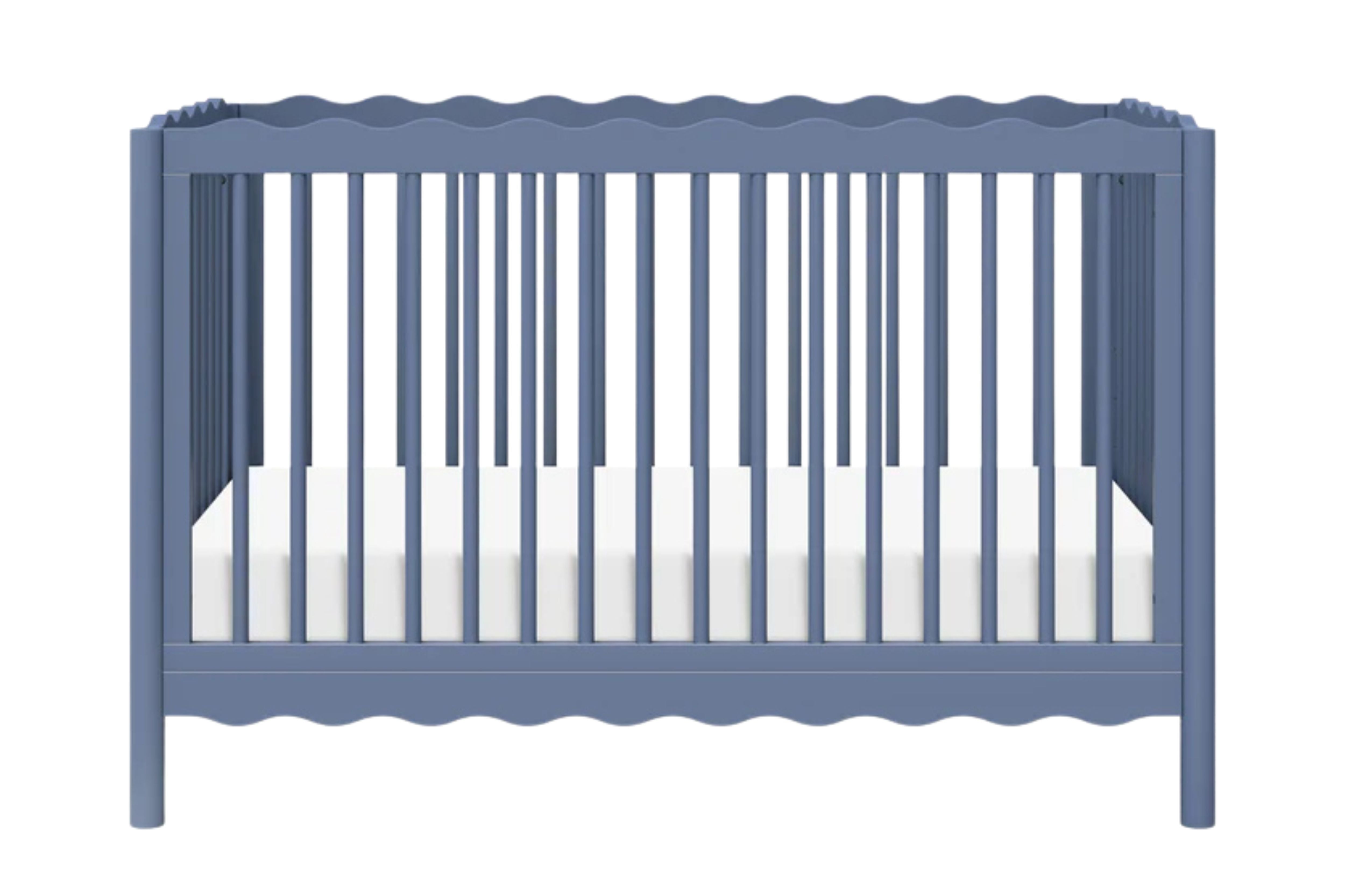 babyletto swell convertible crib cove blue front view#color_cove-blue