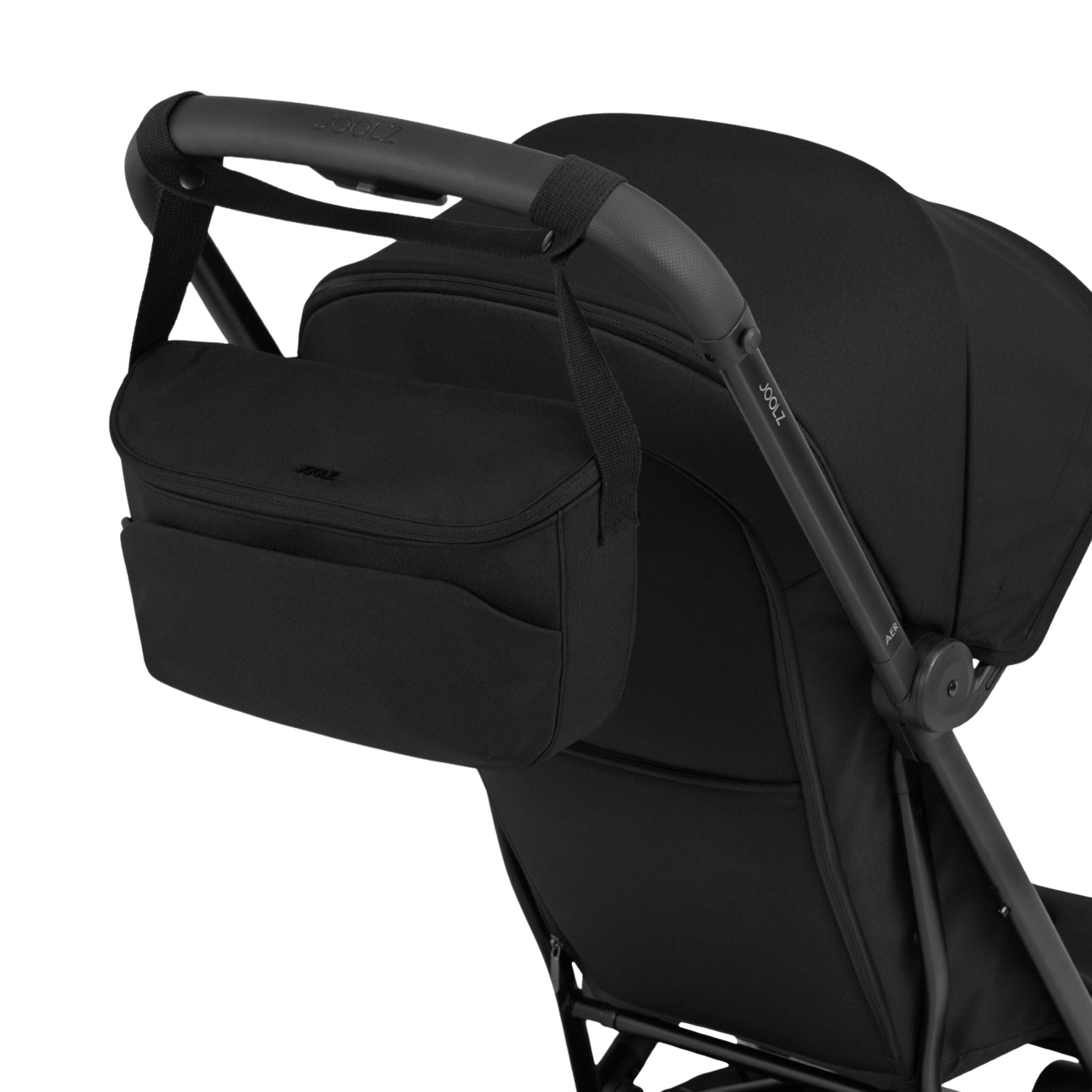 Joolz Organizer Space Black attached to stroller #color_space-black