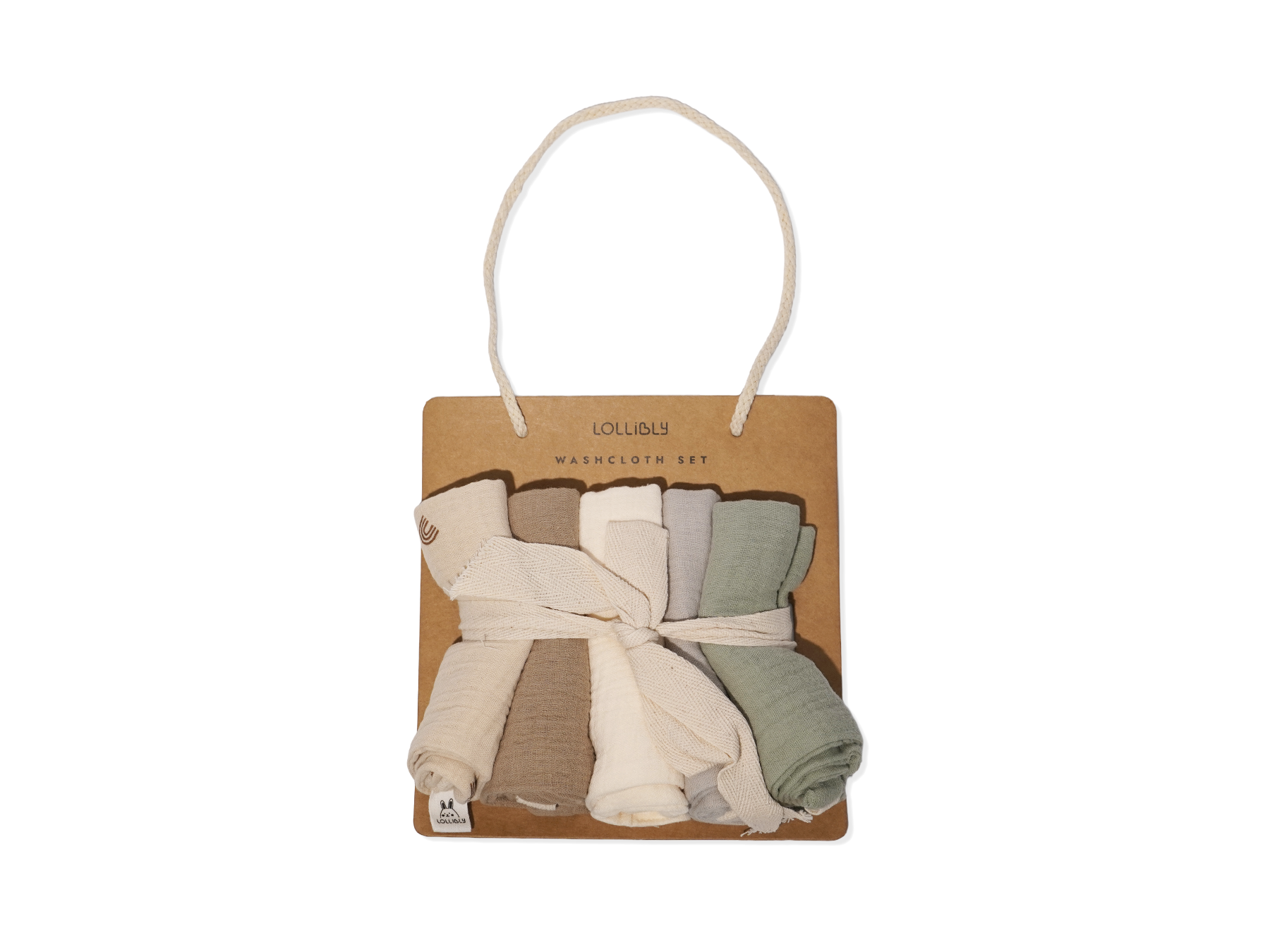 baby muslin washcloth set of 5 pieces