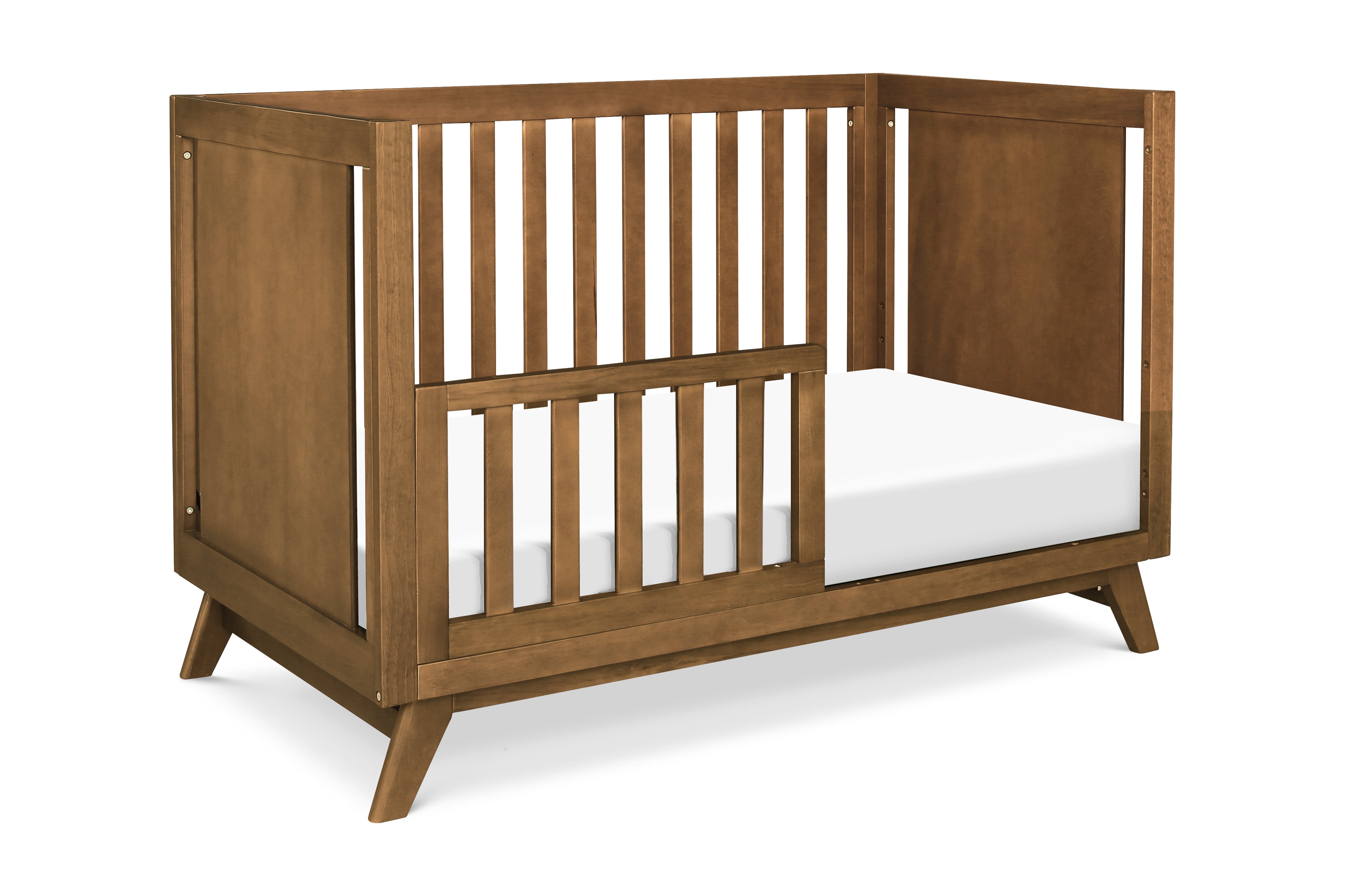 DaVinci Baby Otto 3-in-1 convertible Crib White#color_walnut