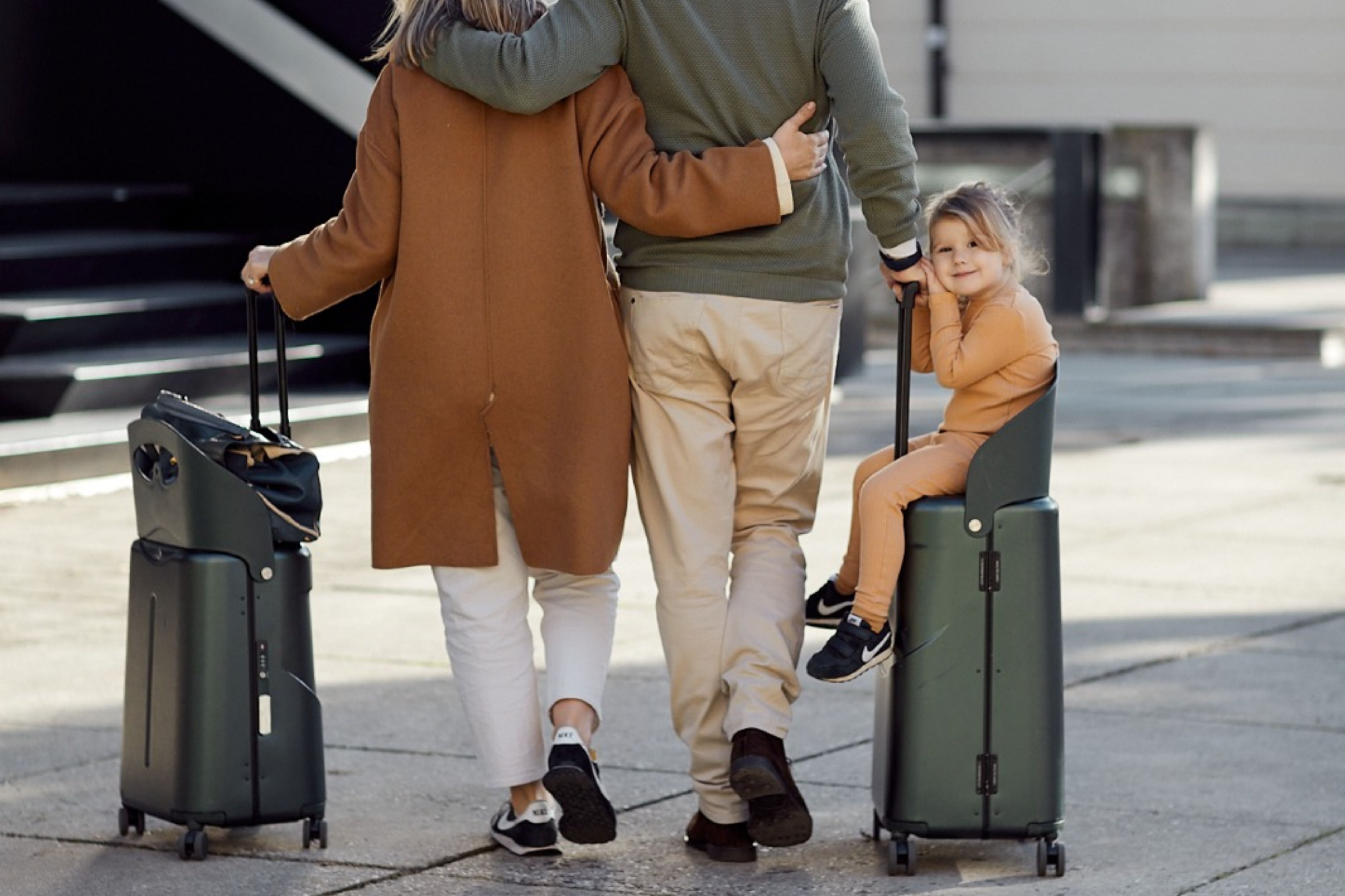 MiaMily Carry On Original 18” Luggage with Built-in Seat for Children