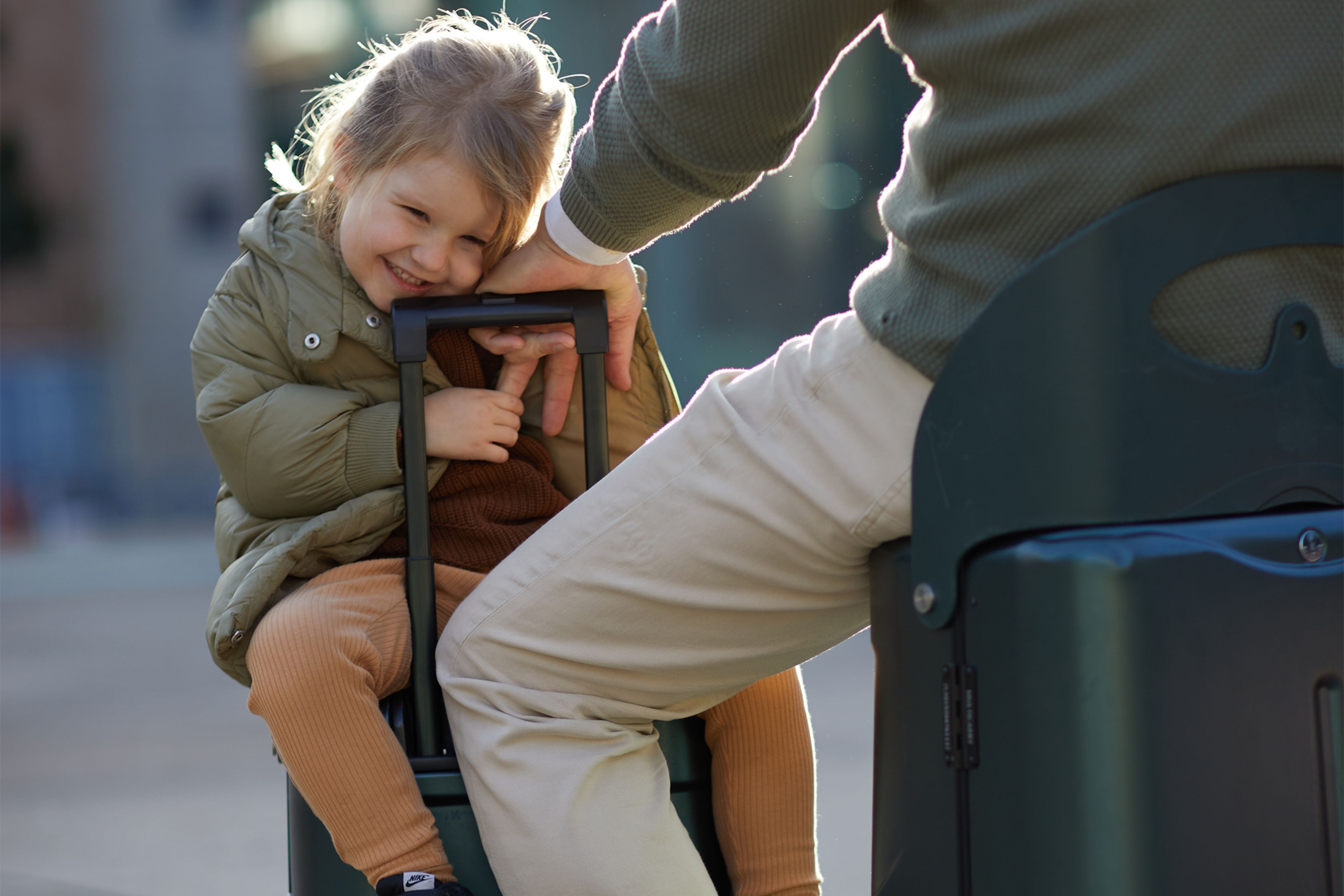 MiaMily Carry On Original 18” Luggage with Built-in Seat for Children