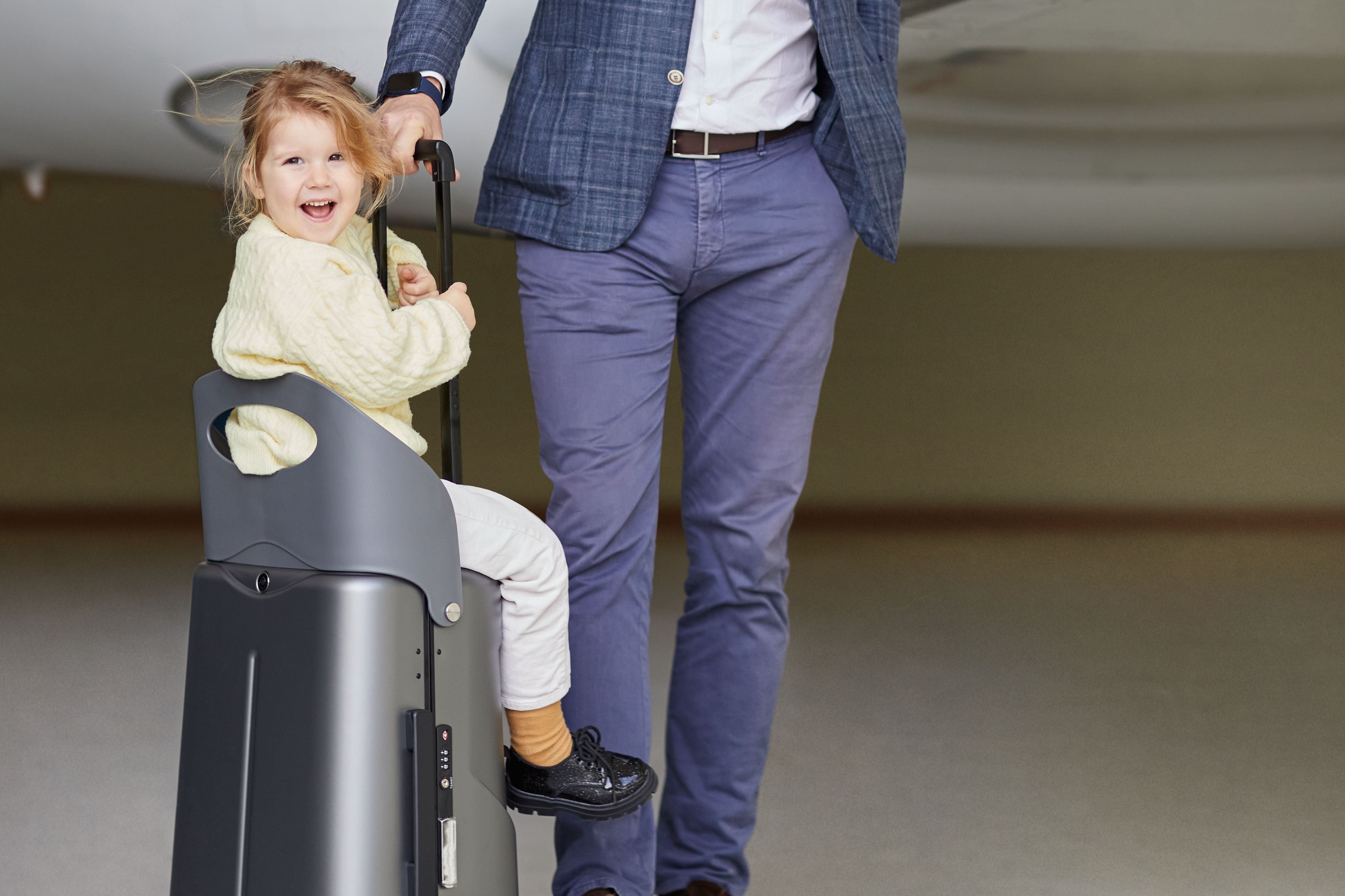 MiaMily Carry On Original 18” Luggage with Built-in Seat for Children