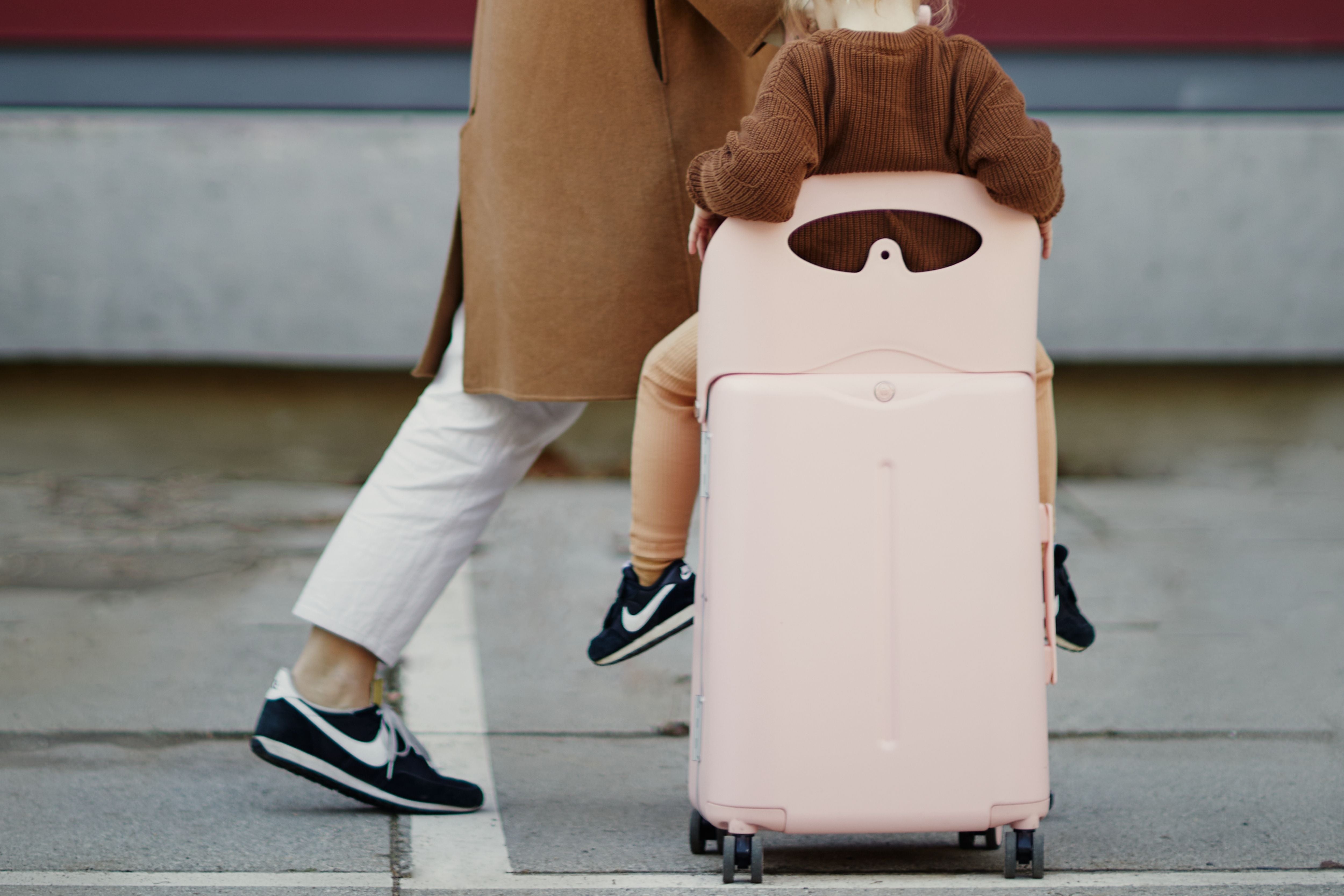 MiaMily Carry On Original 18” Luggage with Built-in Seat for Children