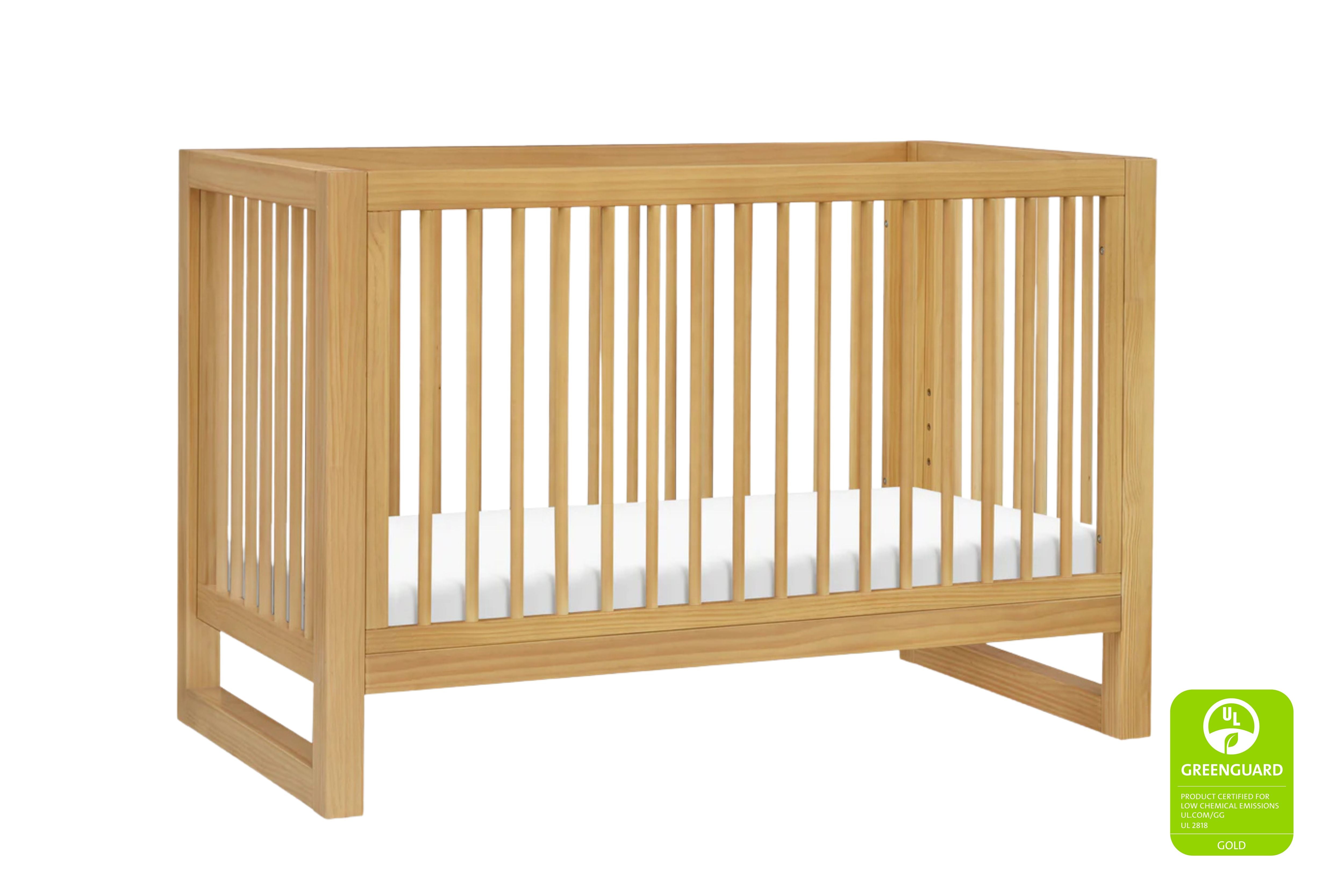 Namesake Nantucket 3-in-1 Convertible Crib with Toddler Bed Conversion Kit #color_honey