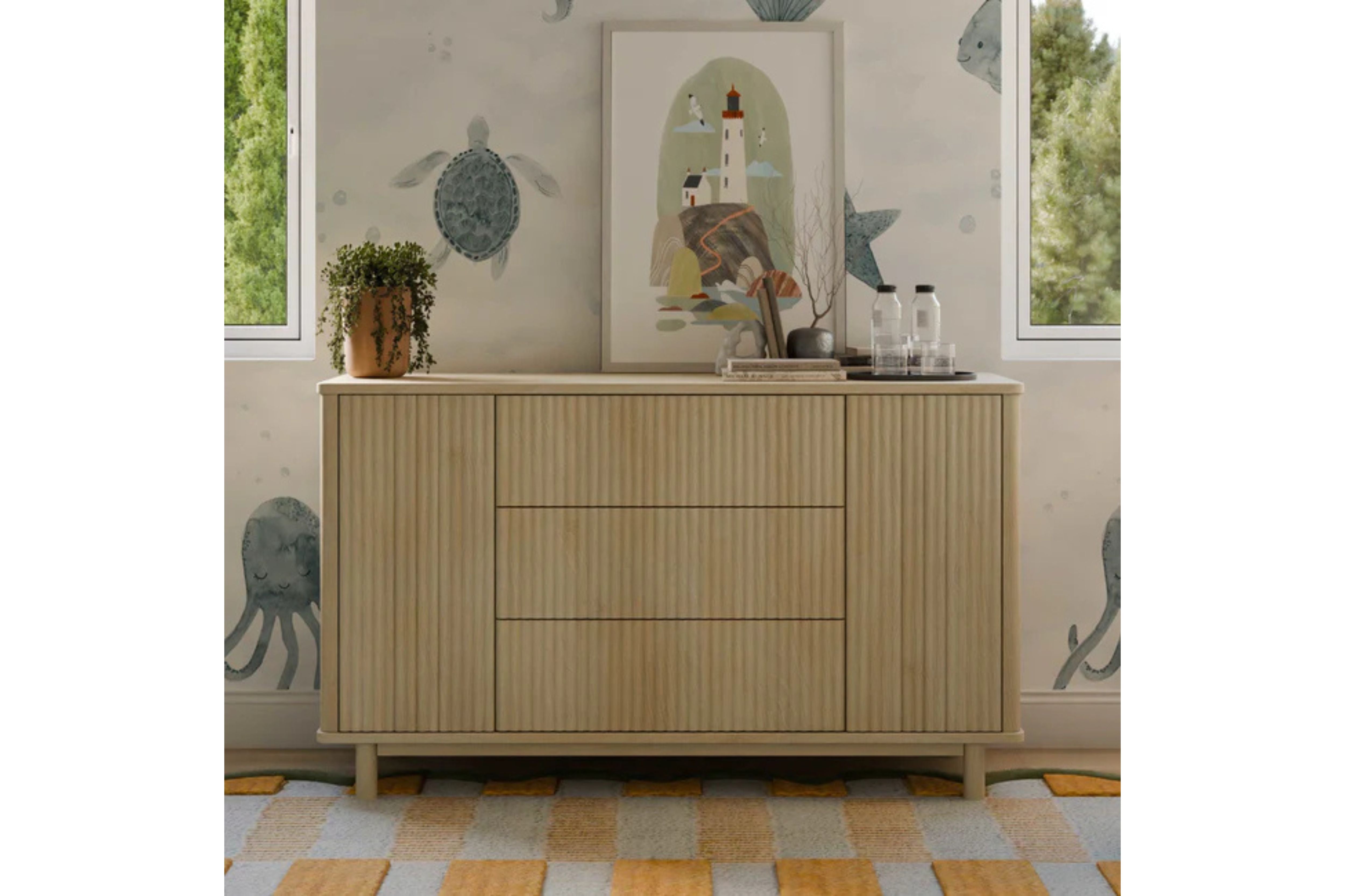 Babyletto Pogo Tambour Assembled Dresser #color_blonde