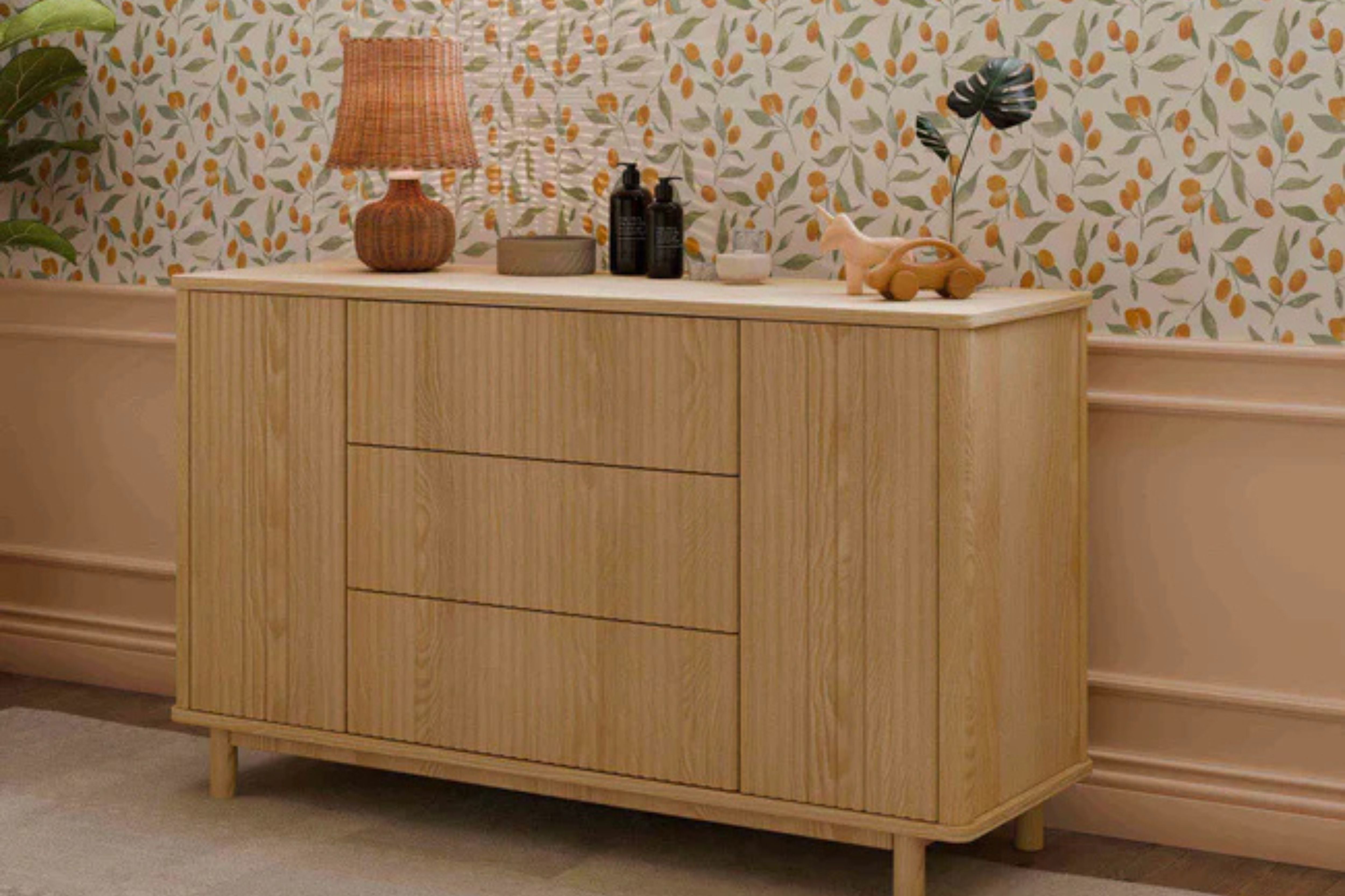 Babyletto Pogo Tambour Assembled Dresser #color_blonde