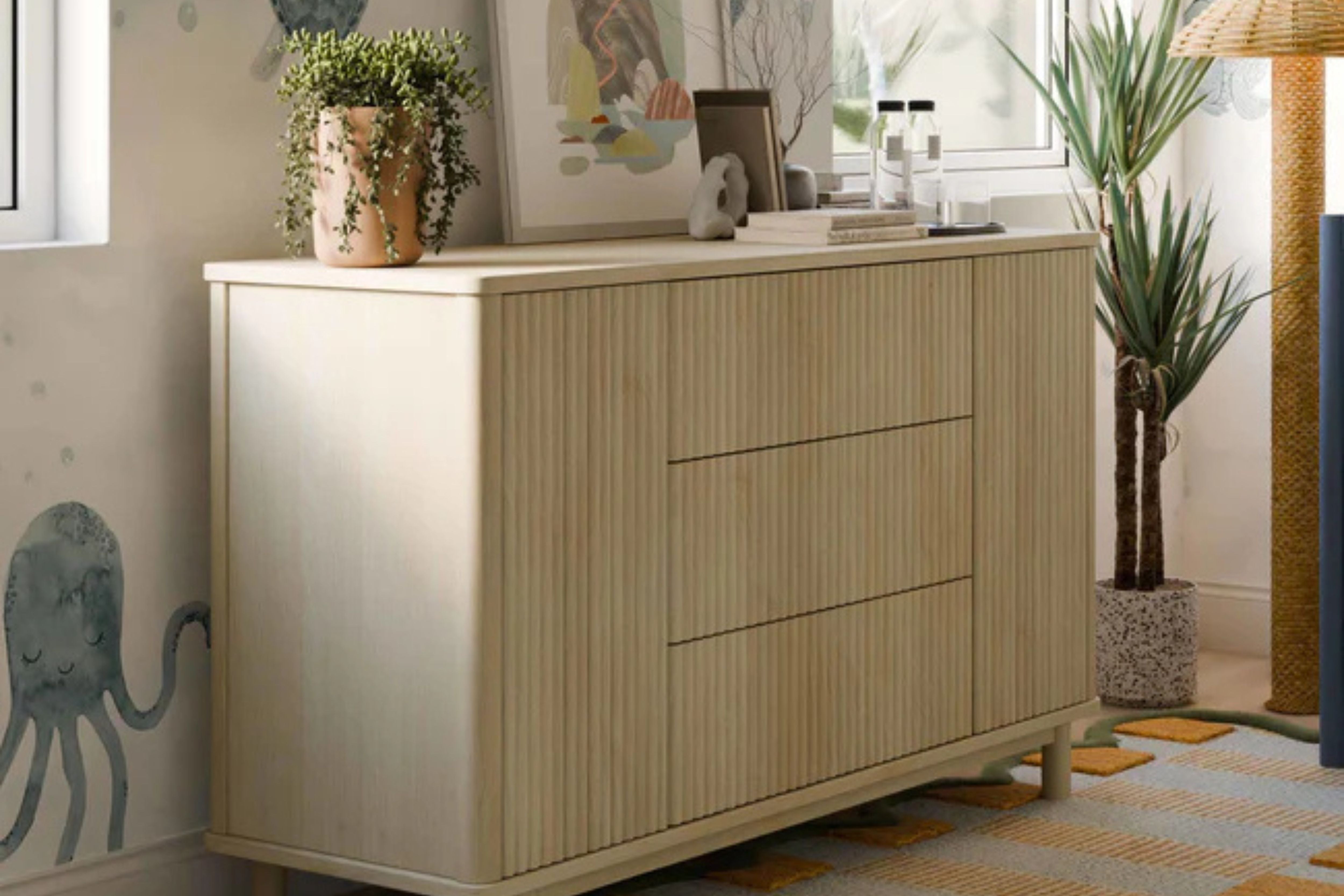 Babyletto Pogo Tambour Assembled Dresser #color_blonde