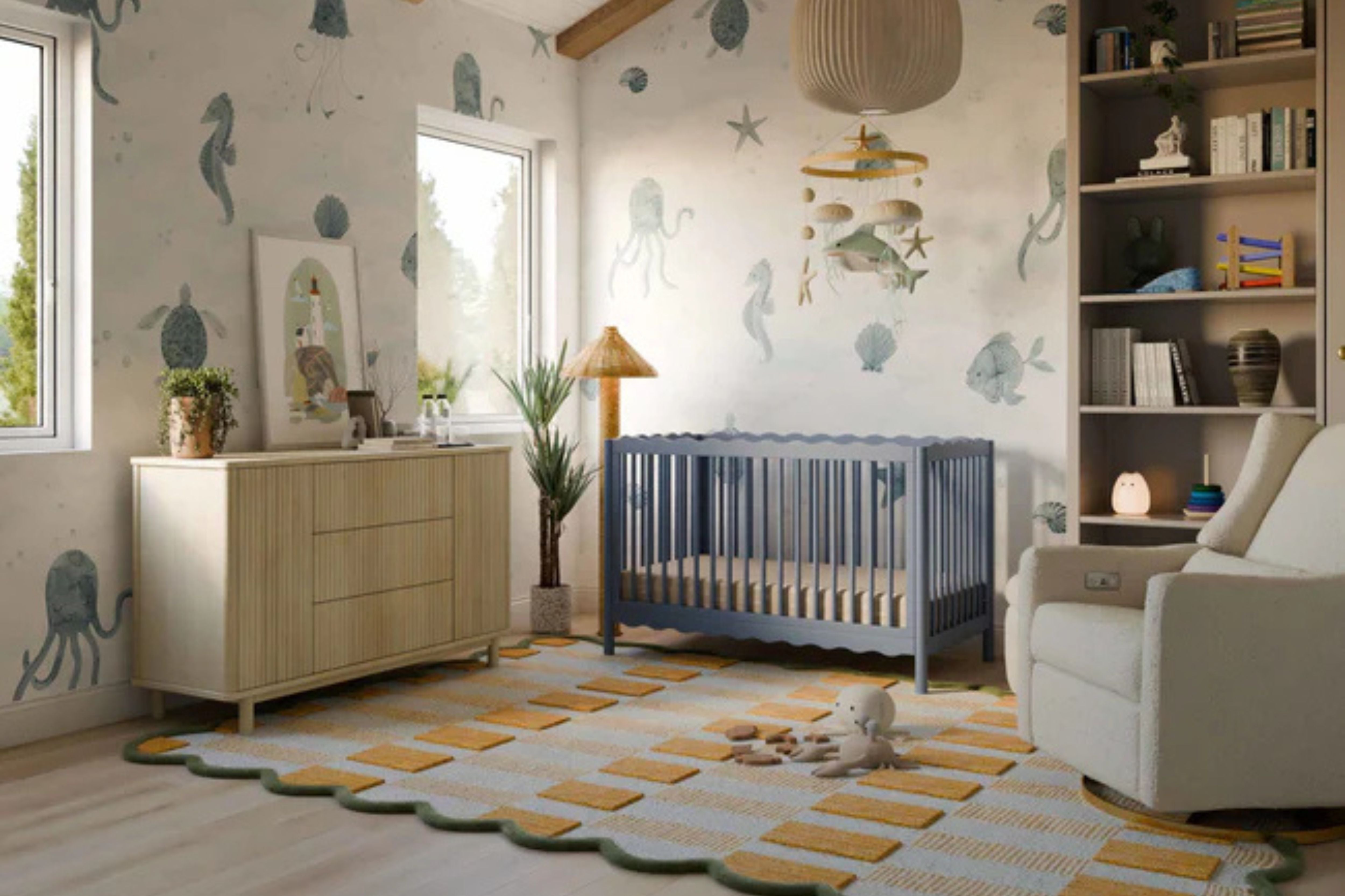 Babyletto Pogo Tambour Assembled Dresser #color_blonde