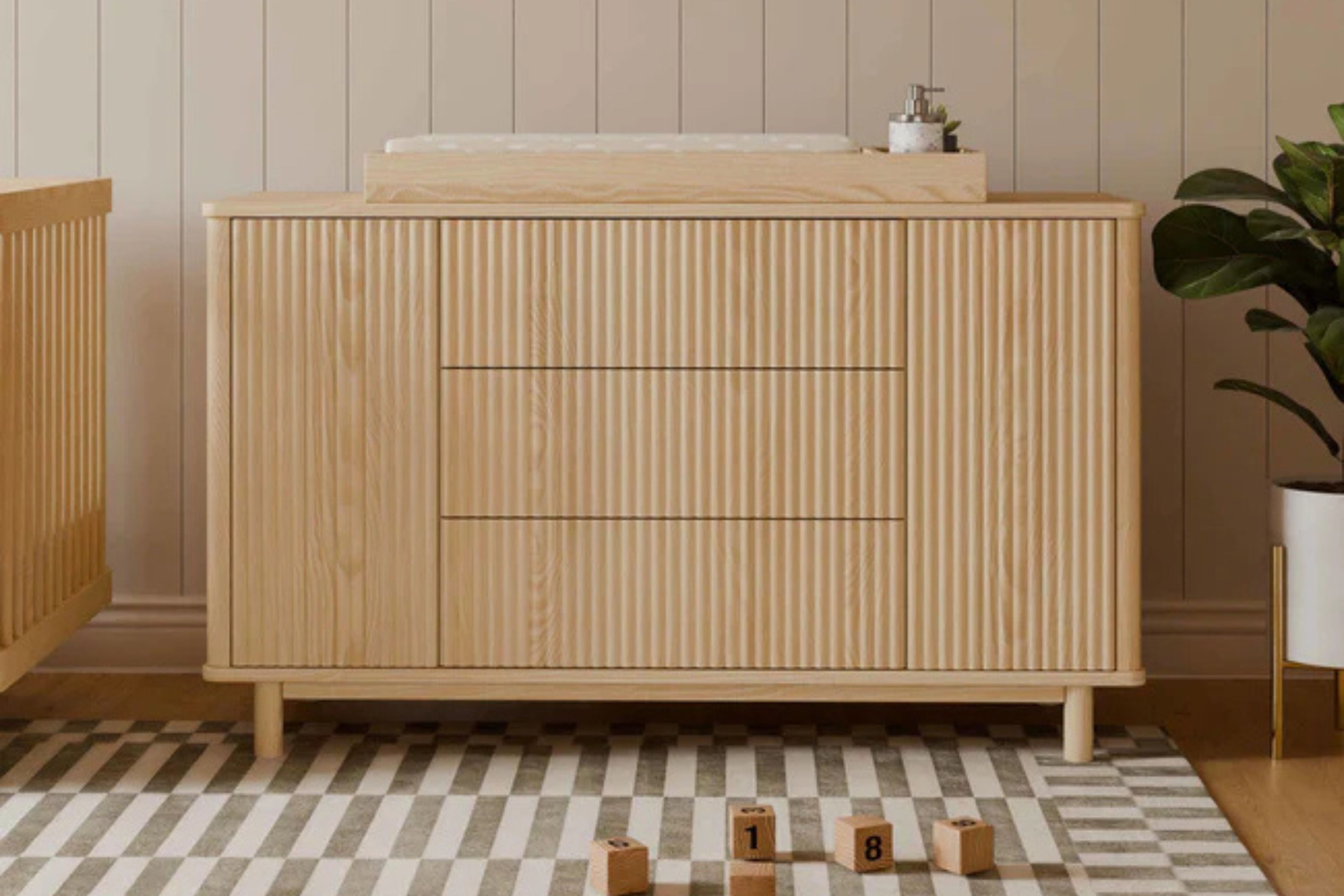 Babyletto Pogo Tambour Assembled Dresser #color_blonde