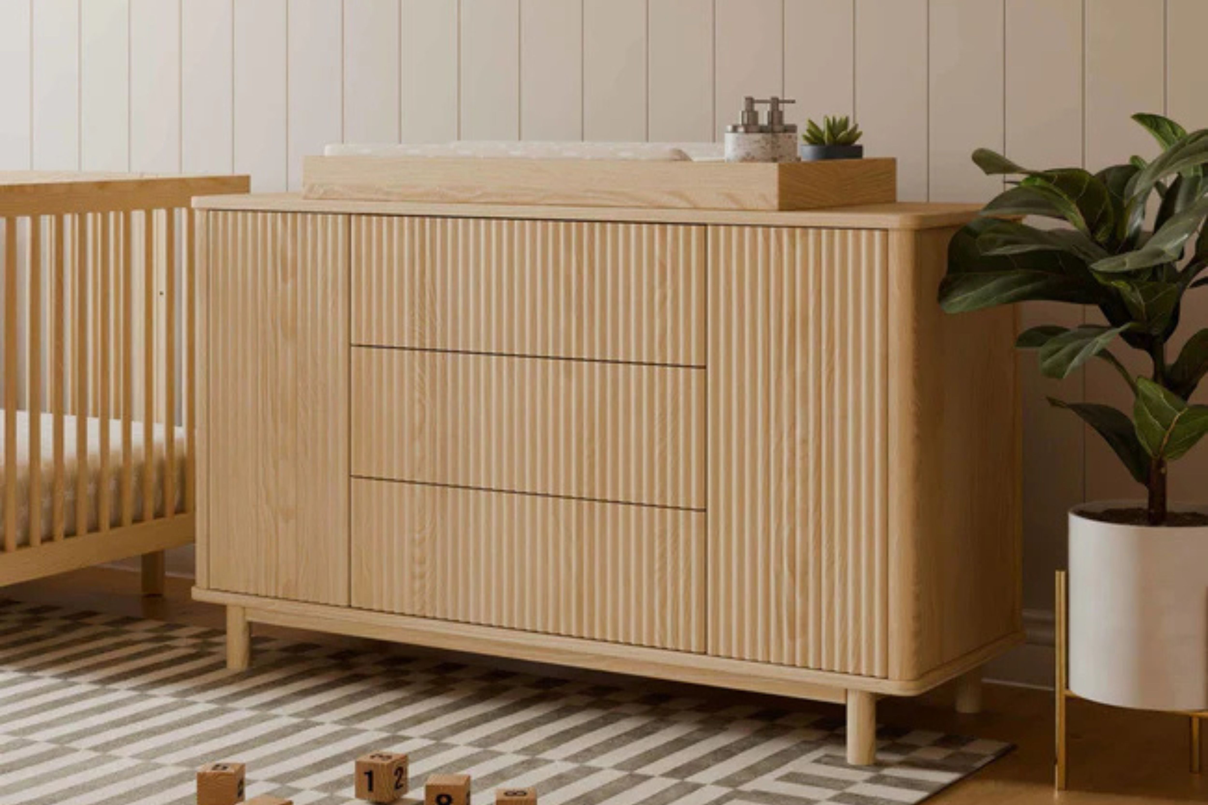 Babyletto Pogo Tambour Assembled Dresser #color_blonde
