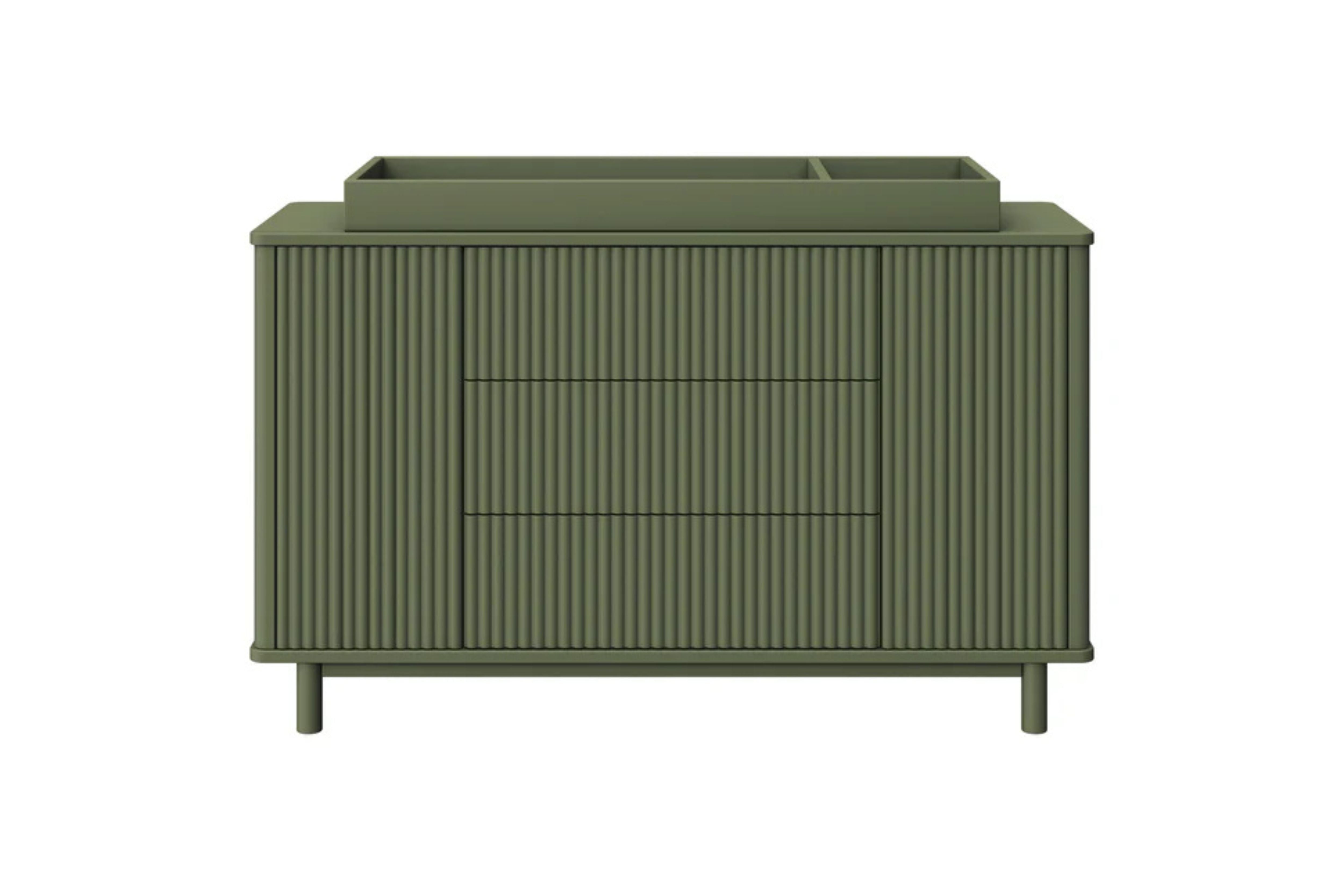 Babyletto Pogo Tambour Assembled Dresser #color_olive