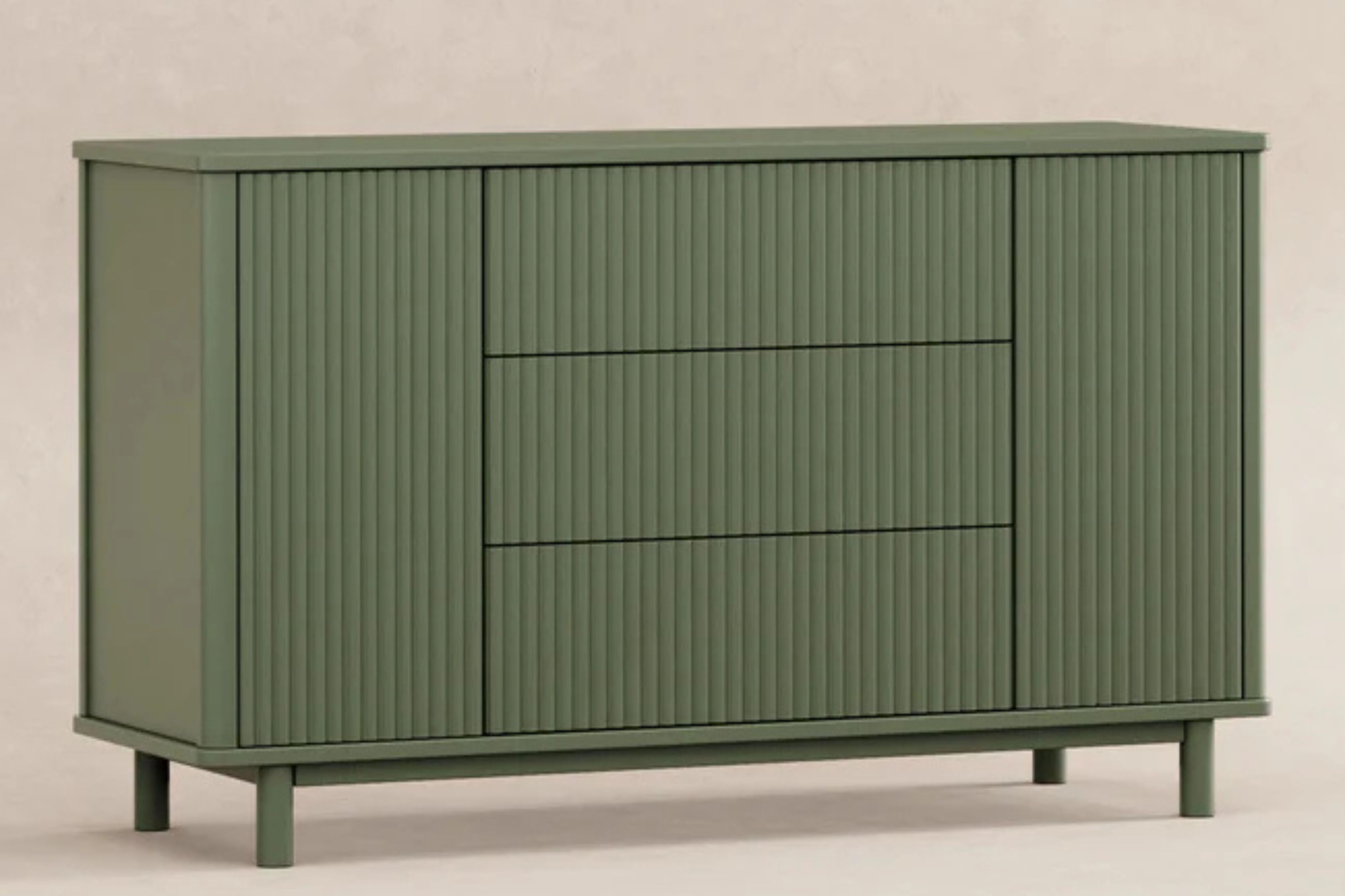 Babyletto Pogo Tambour Assembled Dresser #color_olive