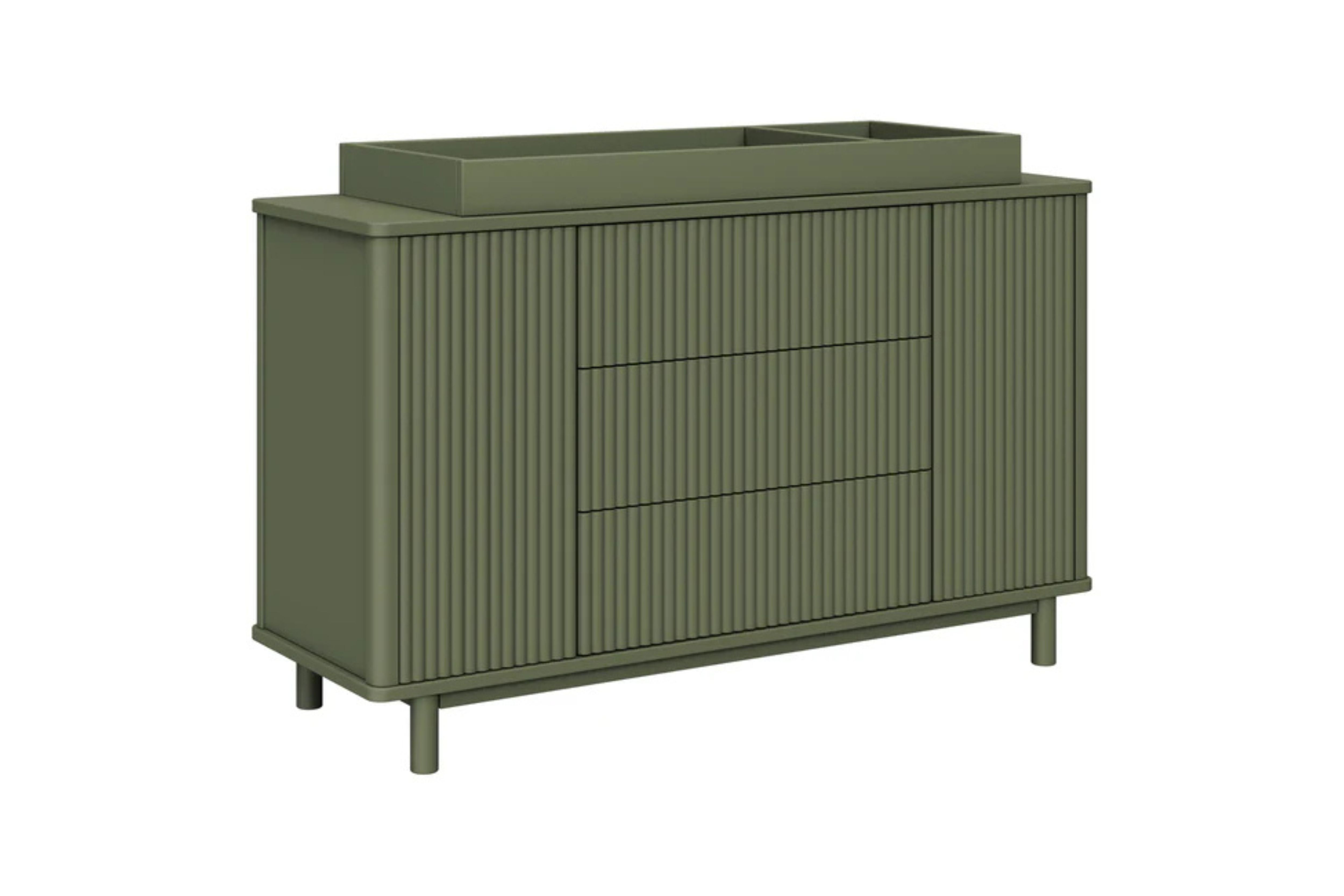 Babyletto Pogo Tambour Assembled Dresser #color_olive