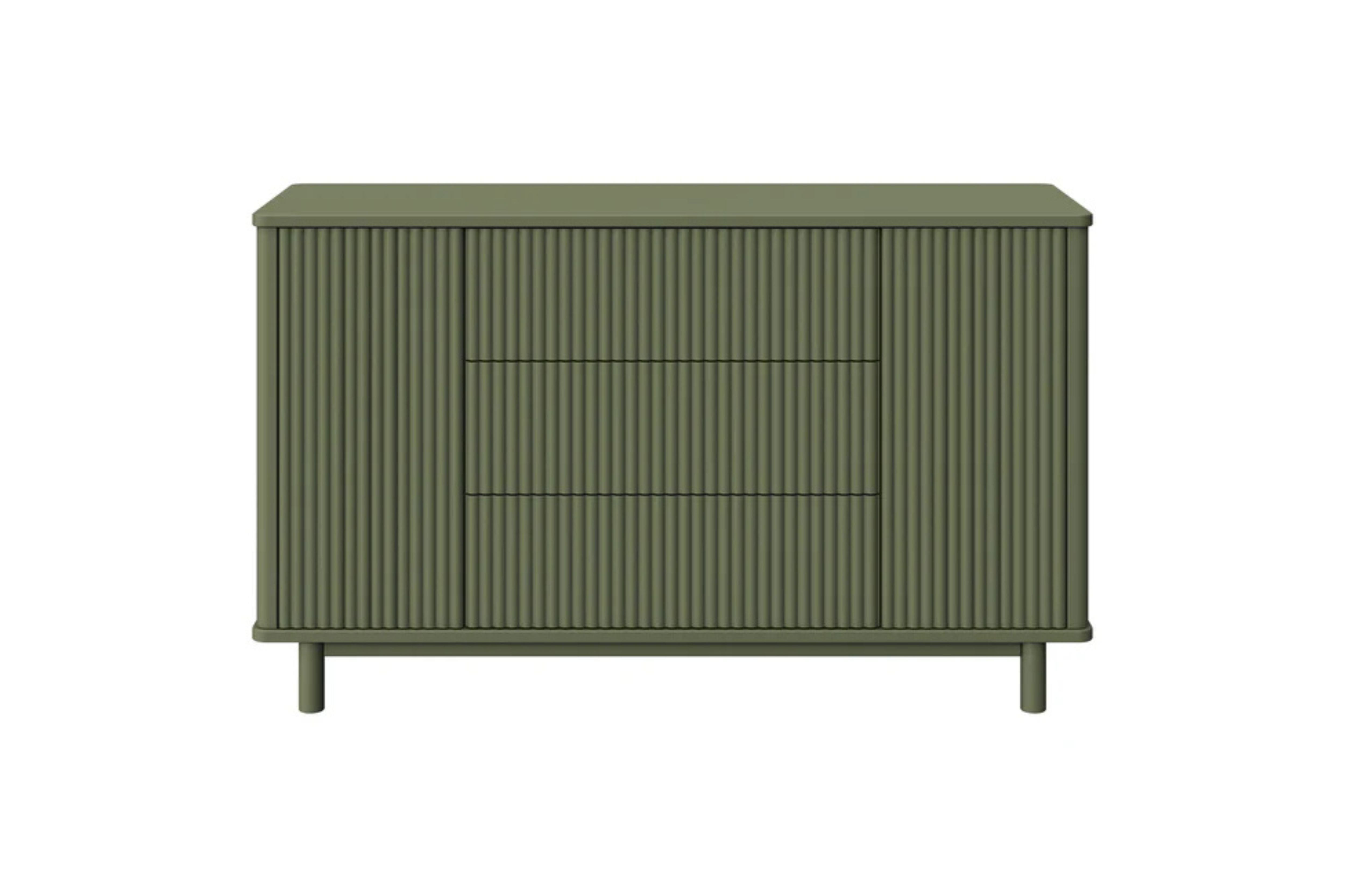 Babyletto Pogo Tambour Assembled Dresser #color_olive