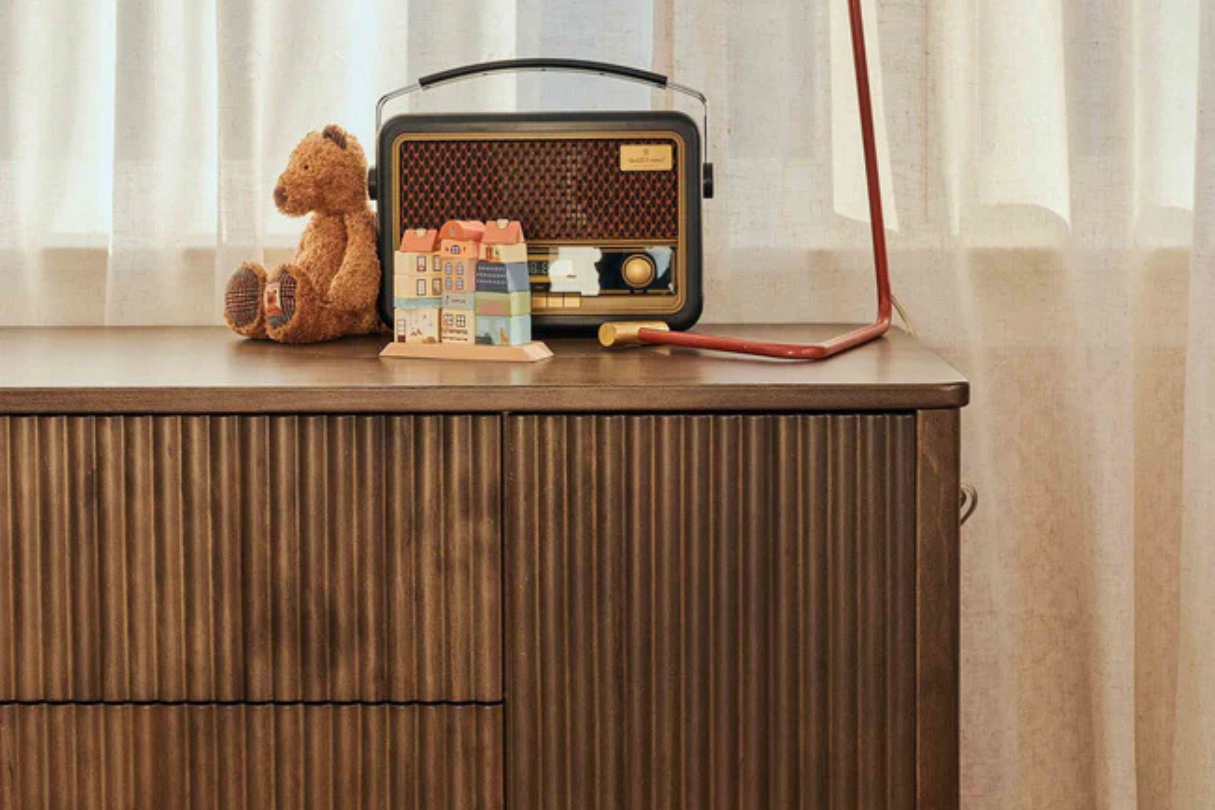 Babyletto Pogo Tambour Assembled Dresser #color_walnut