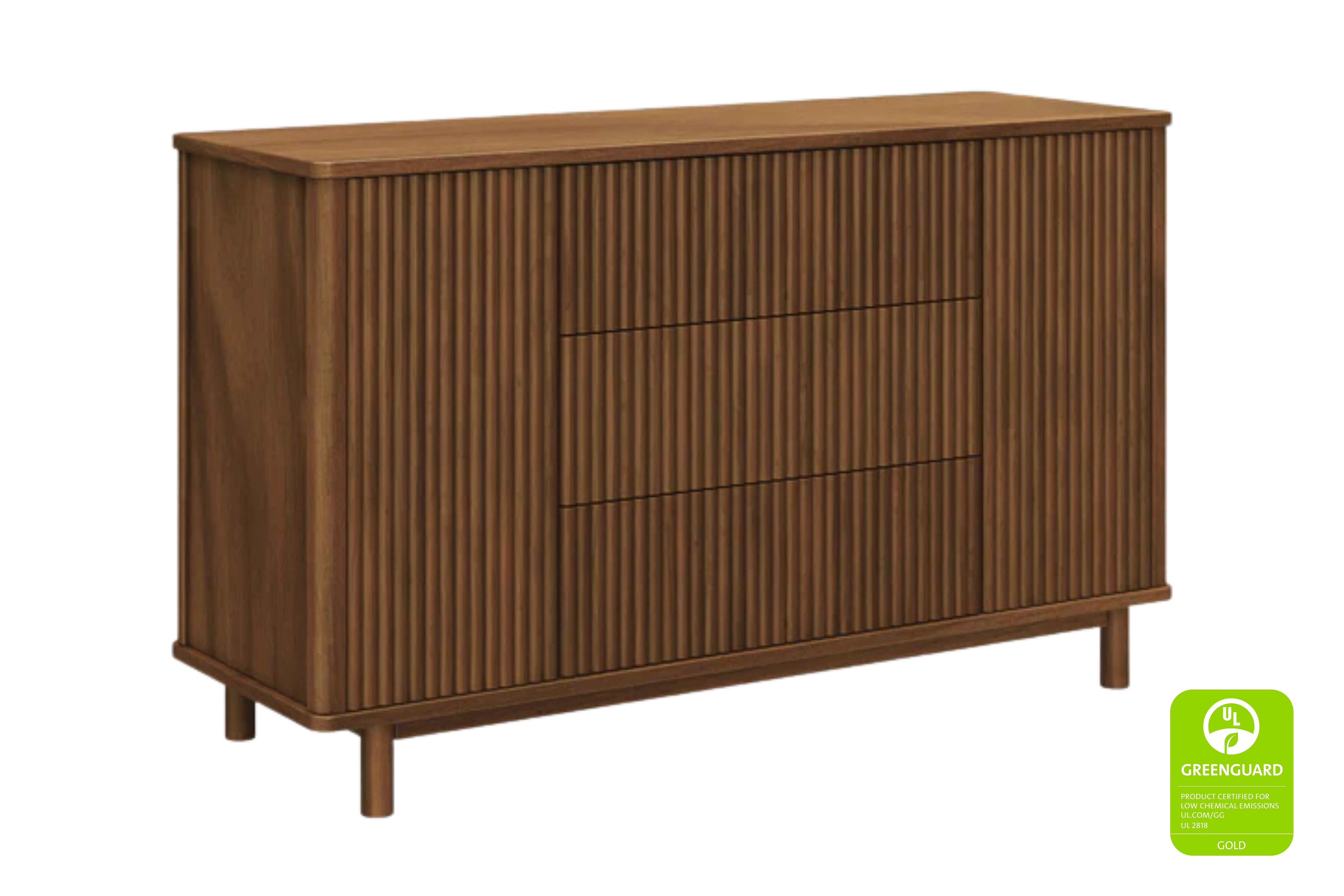 Babyletto Pogo Tambour Assembled Dresser #color_walnut