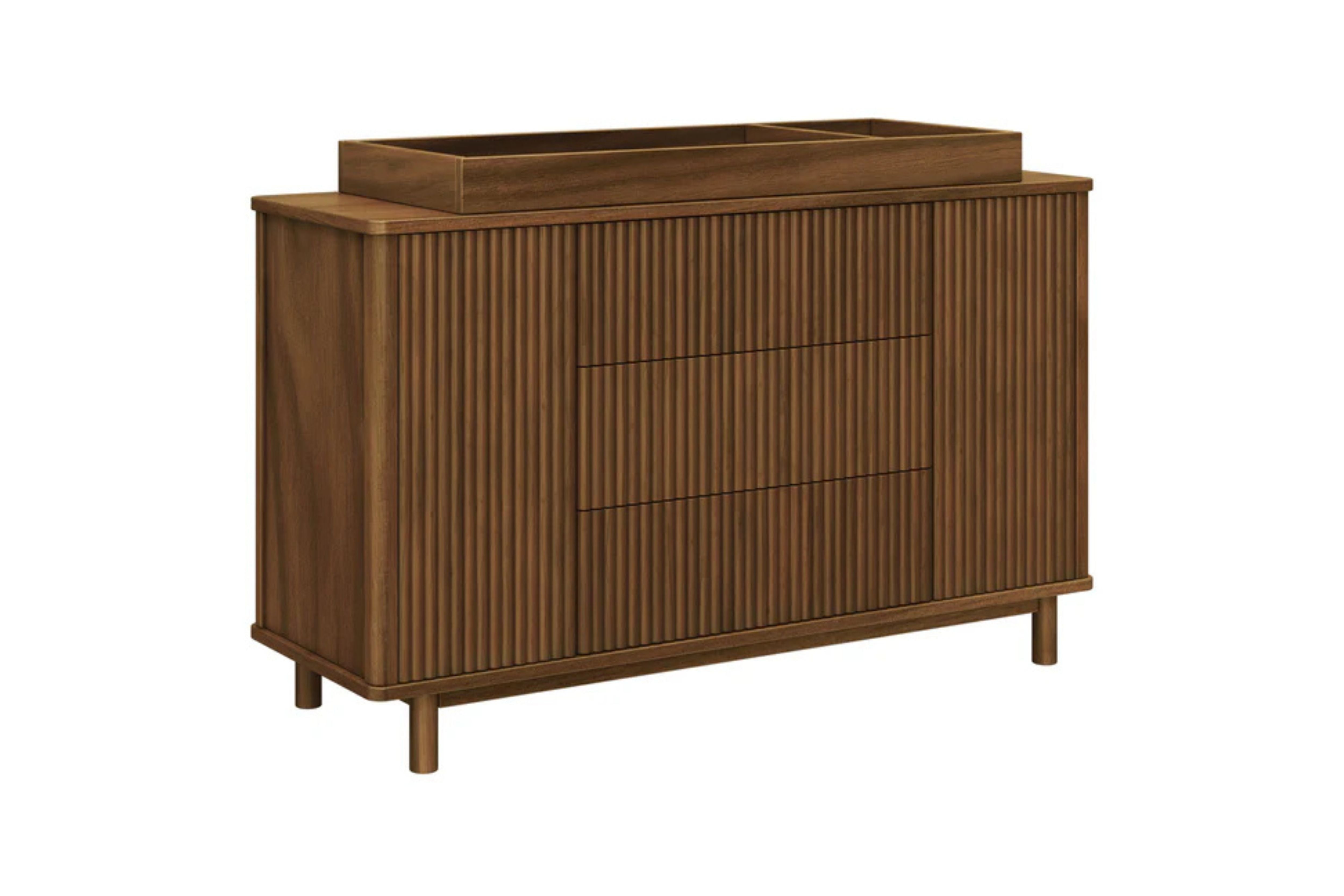 Babyletto Pogo Tambour Assembled Dresser #color_walnut