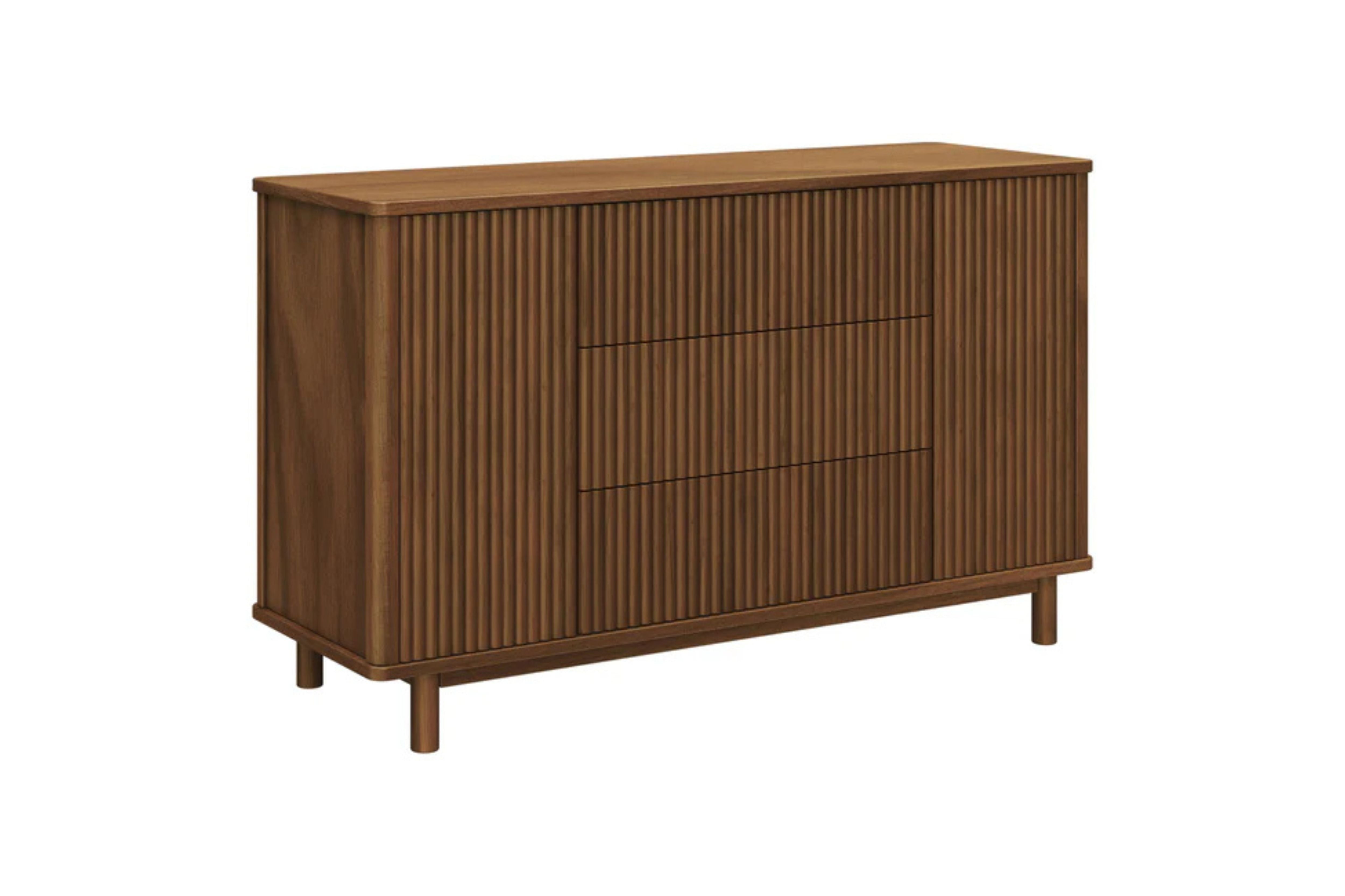 Babyletto Pogo Tambour Assembled Dresser #color_walnut