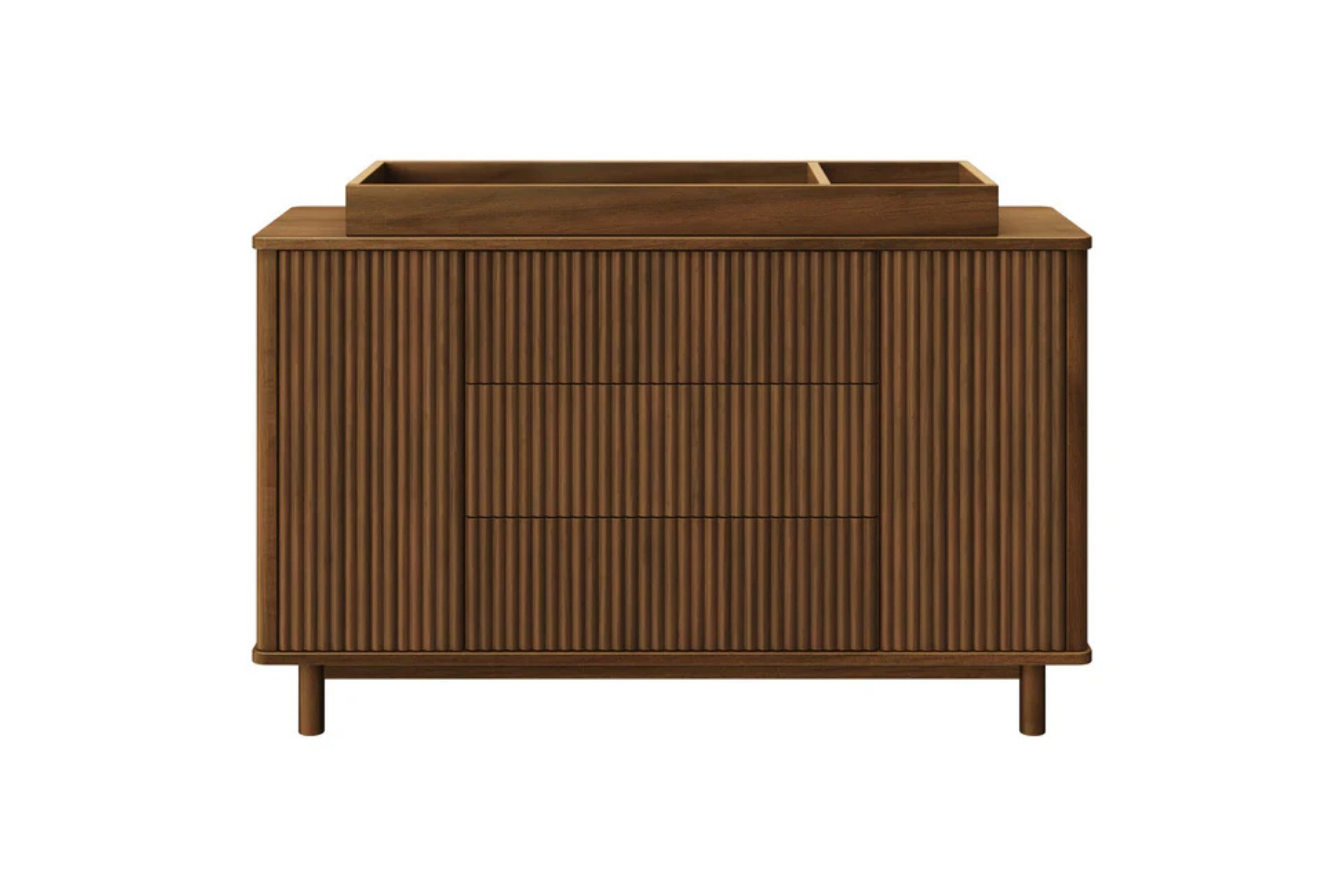 Babyletto Pogo Tambour Assembled Dresser #color_walnut