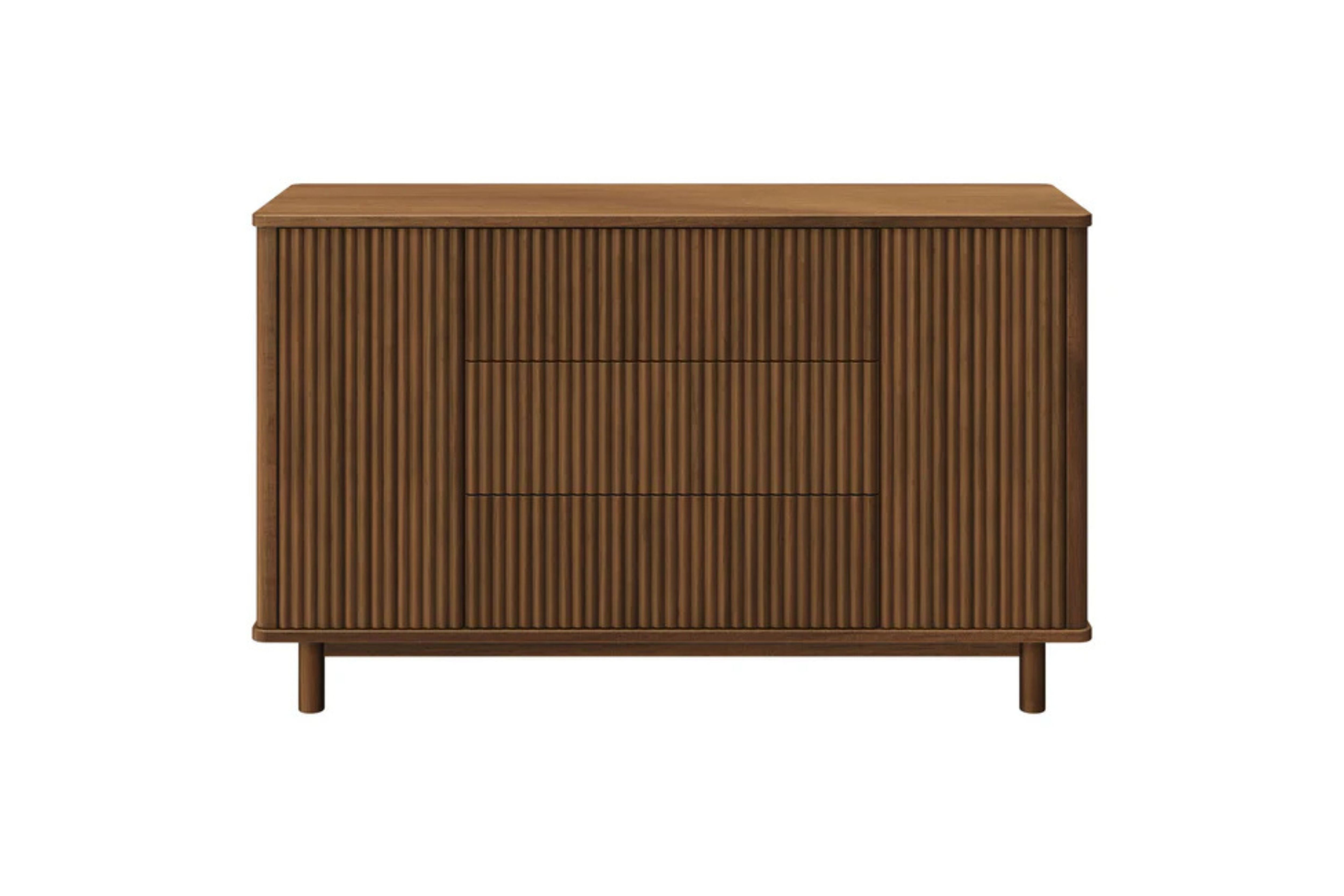 Babyletto Pogo Tambour Assembled Dresser #color_walnut