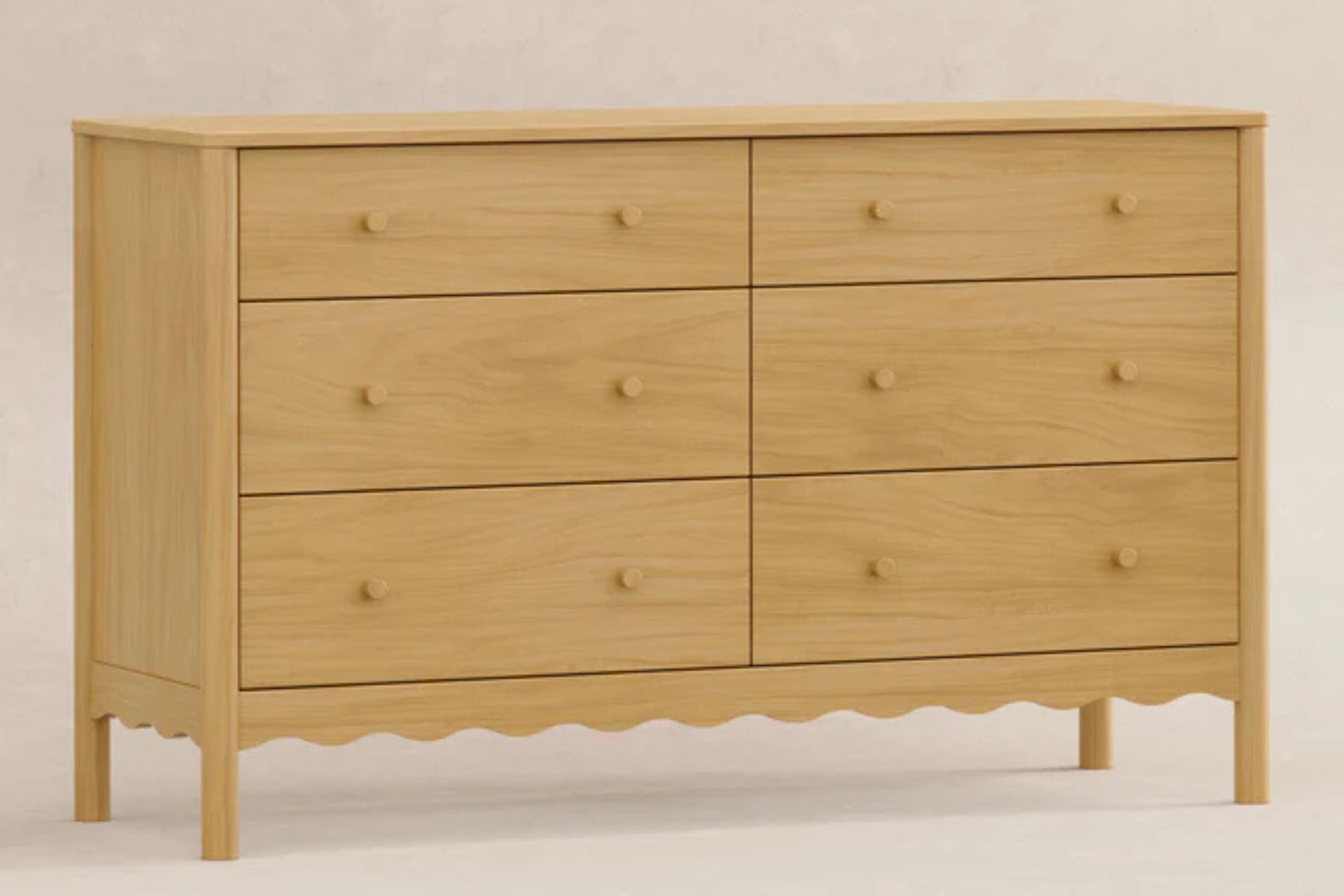 Babyletto Swell 6-Drawer Assembled Dresser #color_honey
