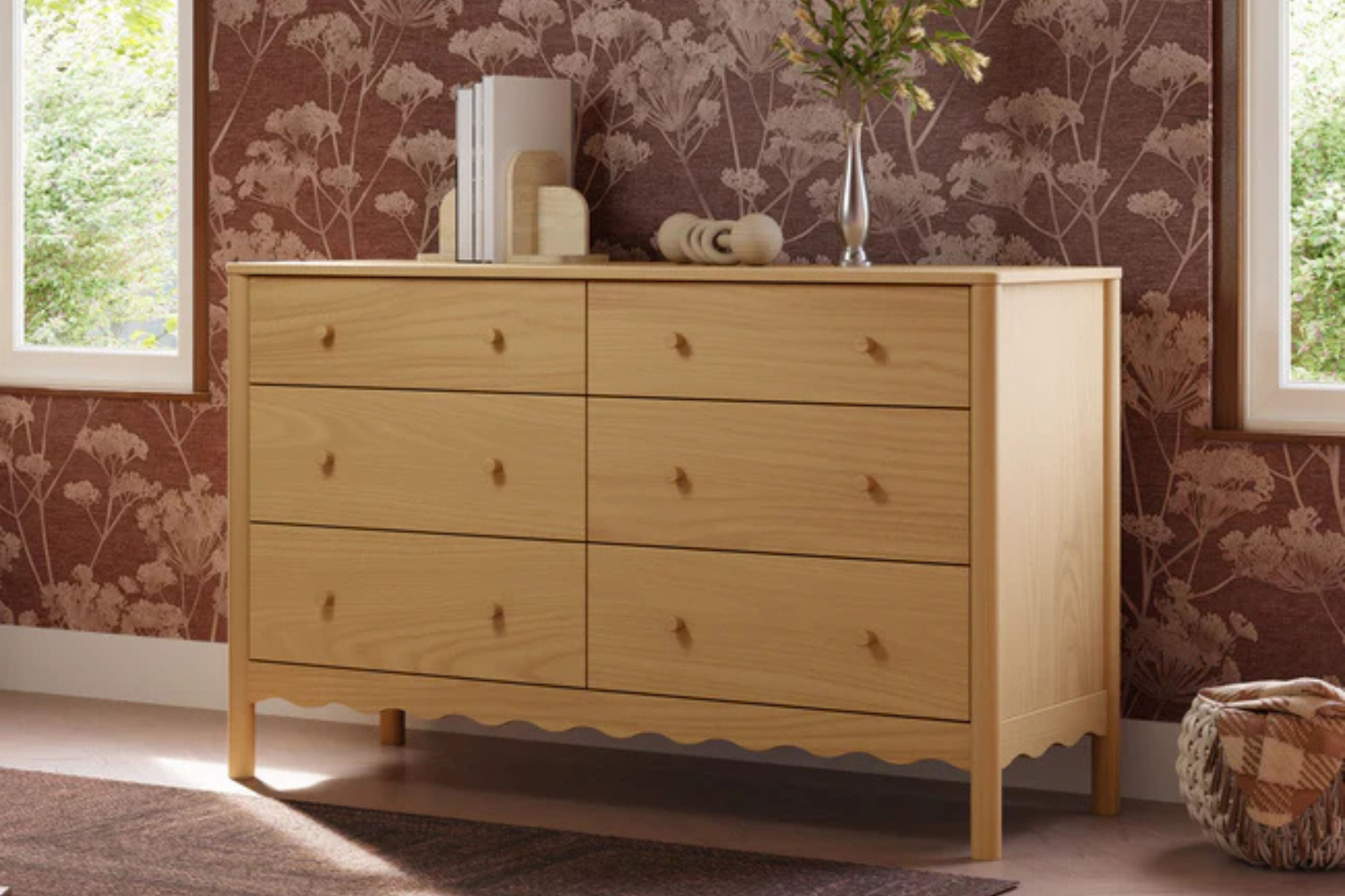 Babyletto Swell 6-Drawer Assembled Dresser #color_honey
